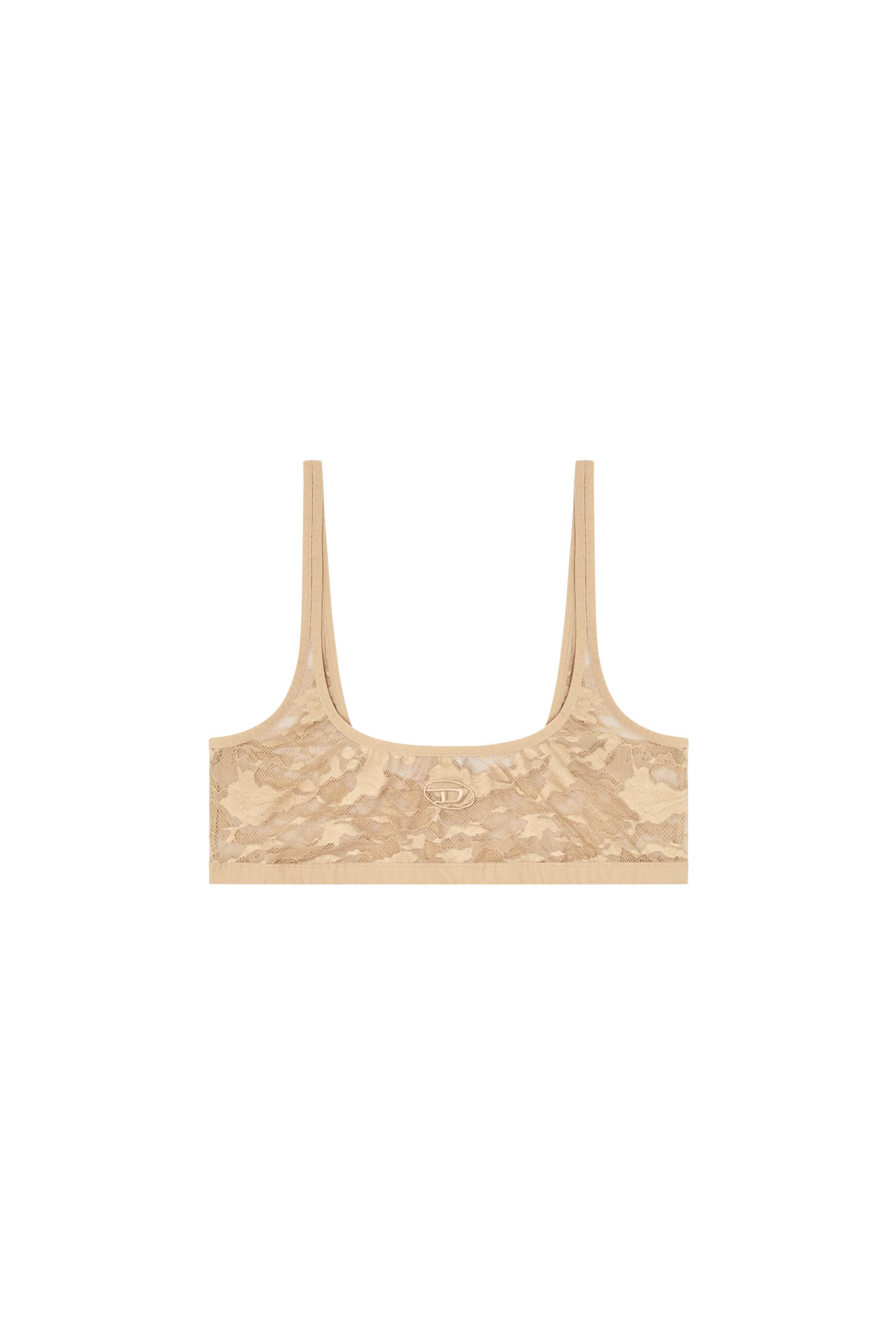 Diesel - KELSI-UTLT, Woman's Bralette in camo lace in Light Brown - 2