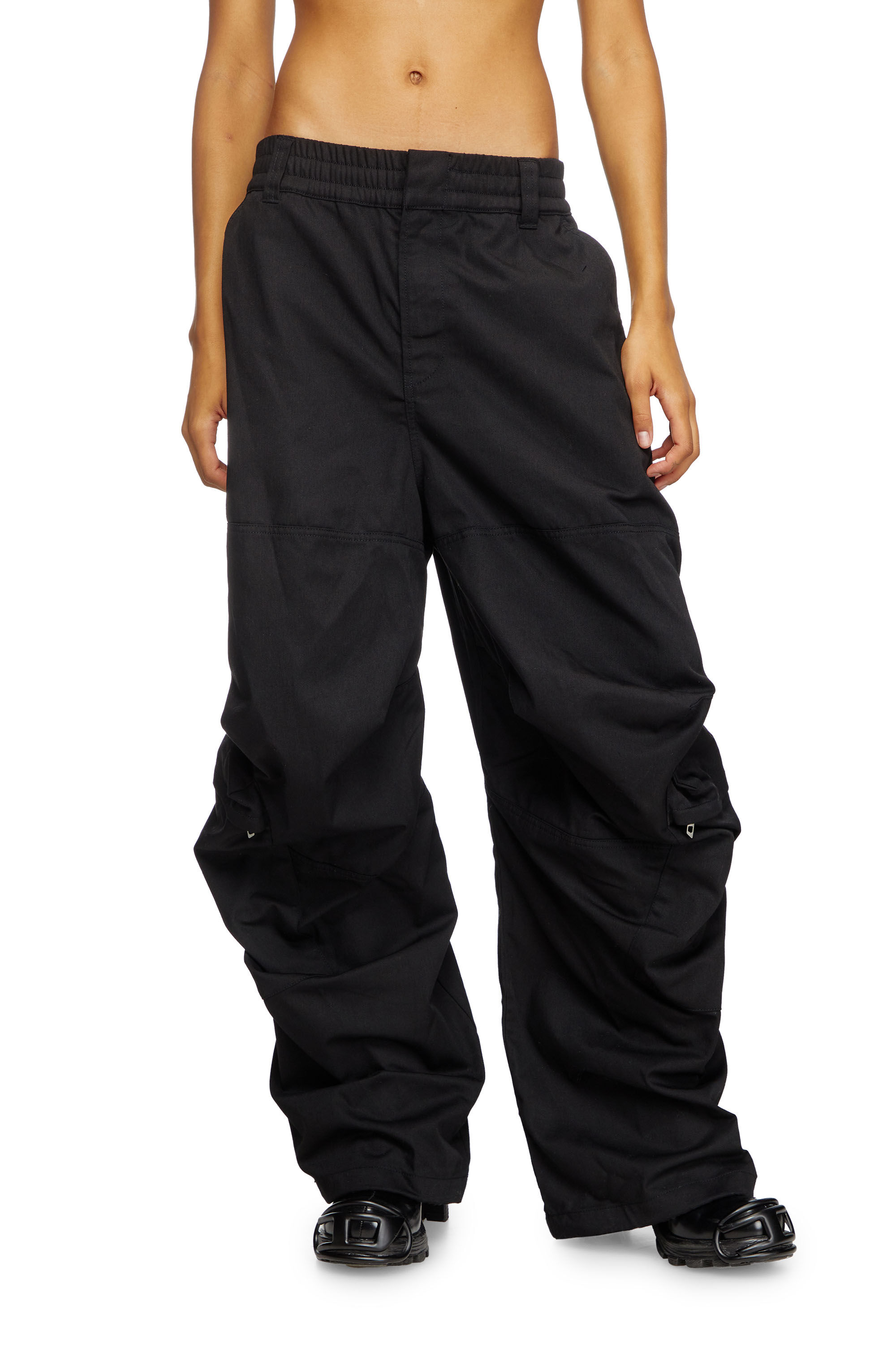 Diesel - P-ARNE-FEM-P2, Woman's Cargo pants in cotton twill in null - 3