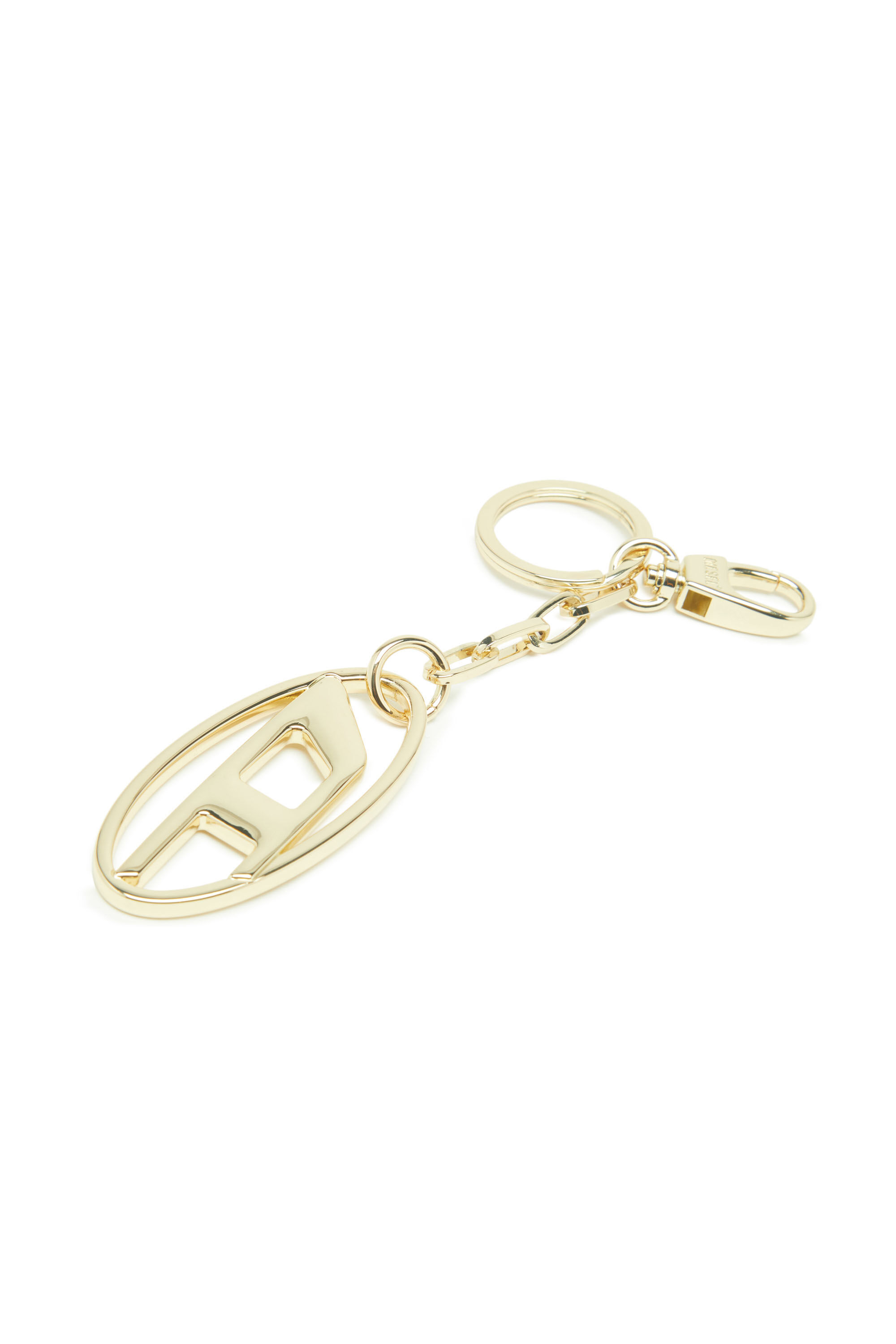 Diesel - HOLY-C, Woman's Metal keyring with logo plaque in Gold - 2