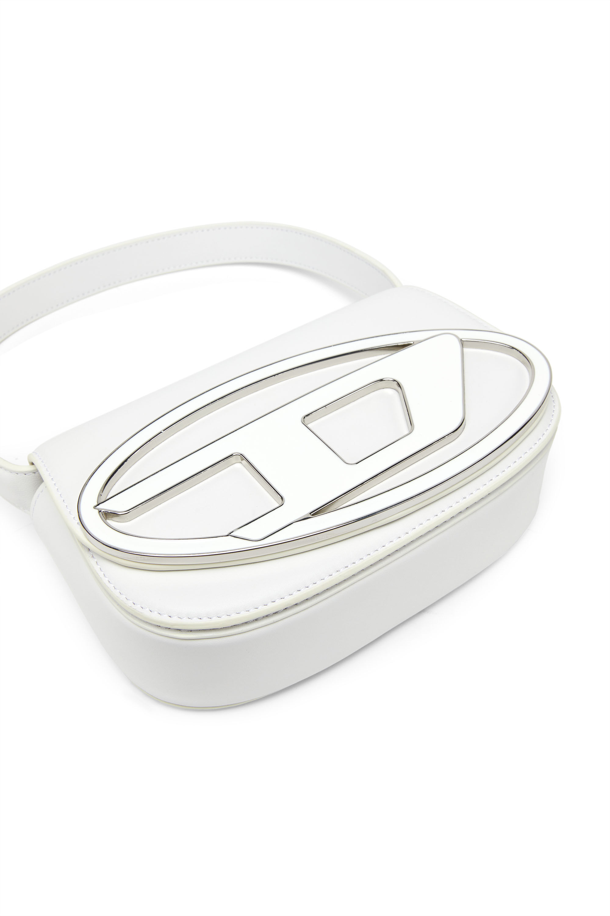 Diesel - 1DR, Woman 1DR-Iconic shoulder bag in nappa leather in White - Image 2