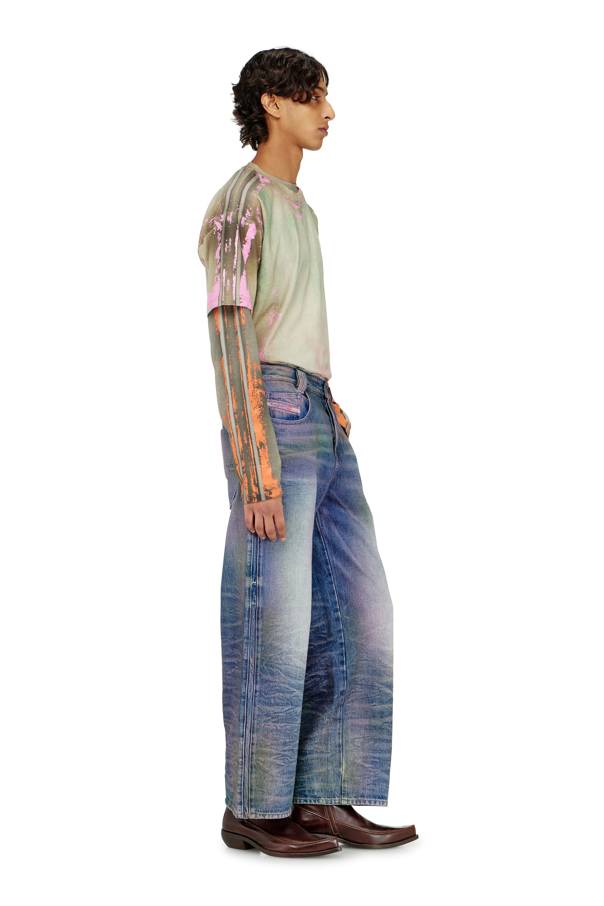 Diesel - Unisex's Relaxed Jeans 1982 D-Hakou 007FW, Medium blue - 2