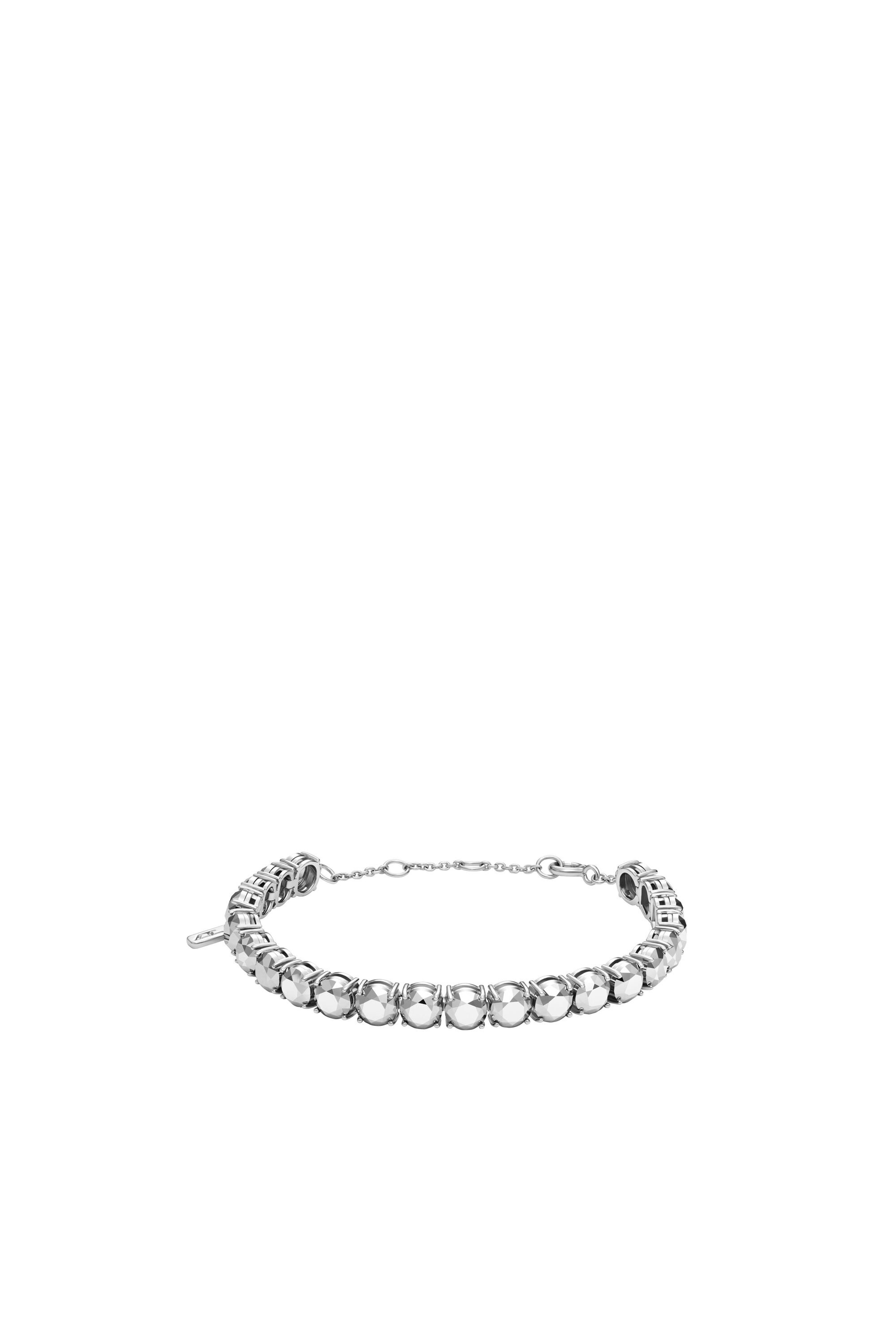 Diesel - DL1354040 JEWEL, Unisex's Sterling Silver Diamond Cut Bracelet in Silver - 1