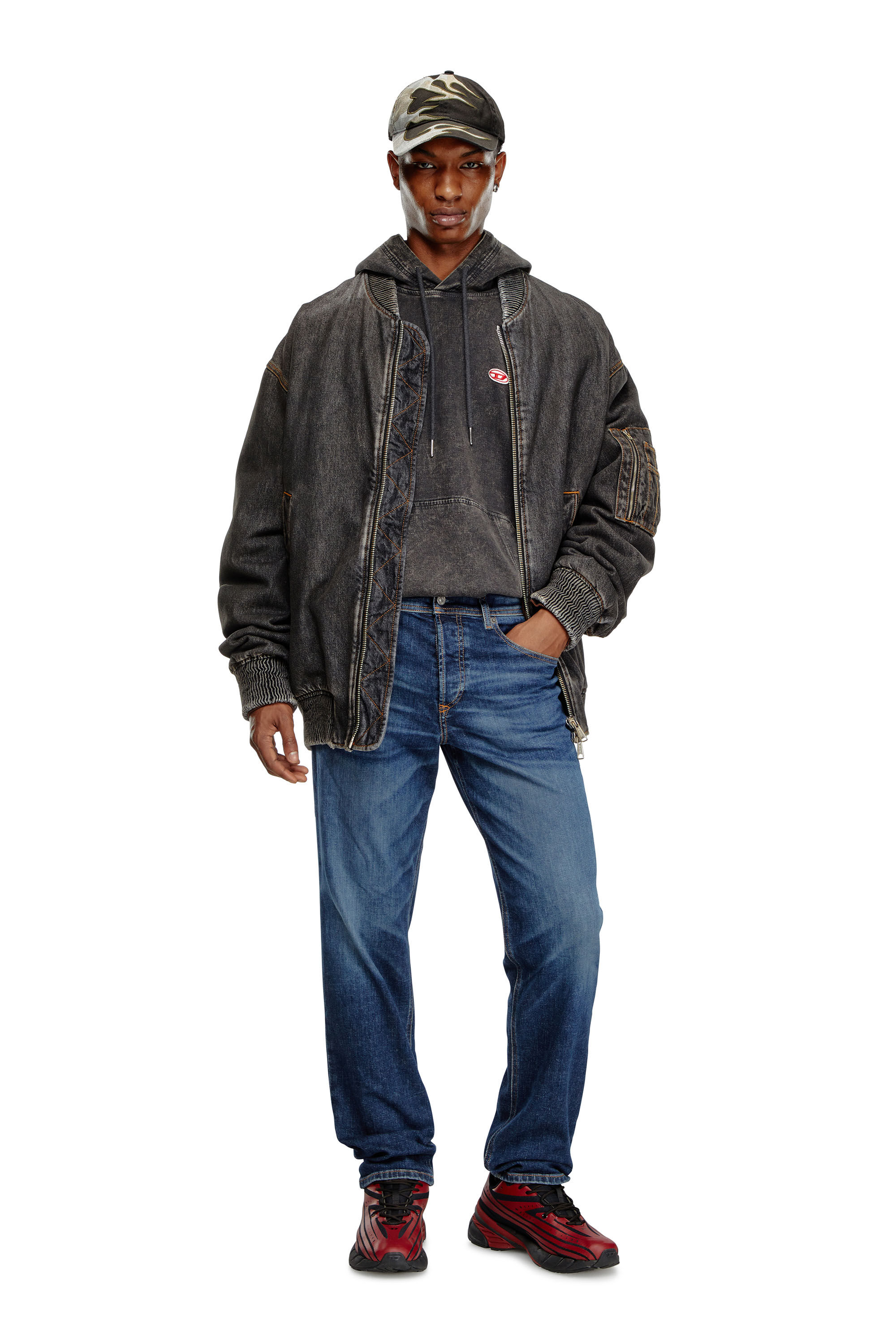 Diesel - Tapered Jeans 2023 D-Finitive 09J47, Dark Blue - Image 1