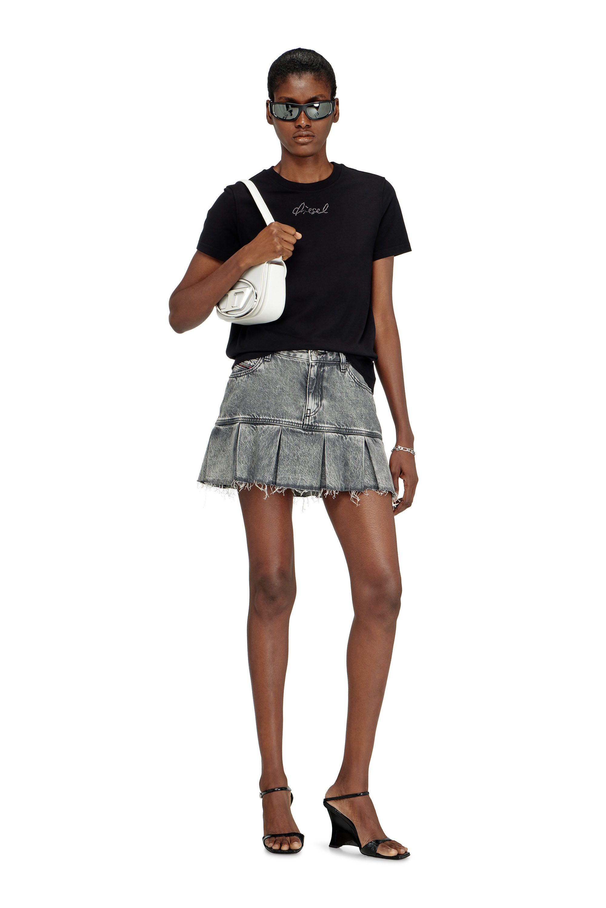 Women's 1DR-Iconic shoulder bag in nappa leather | White | Diesel