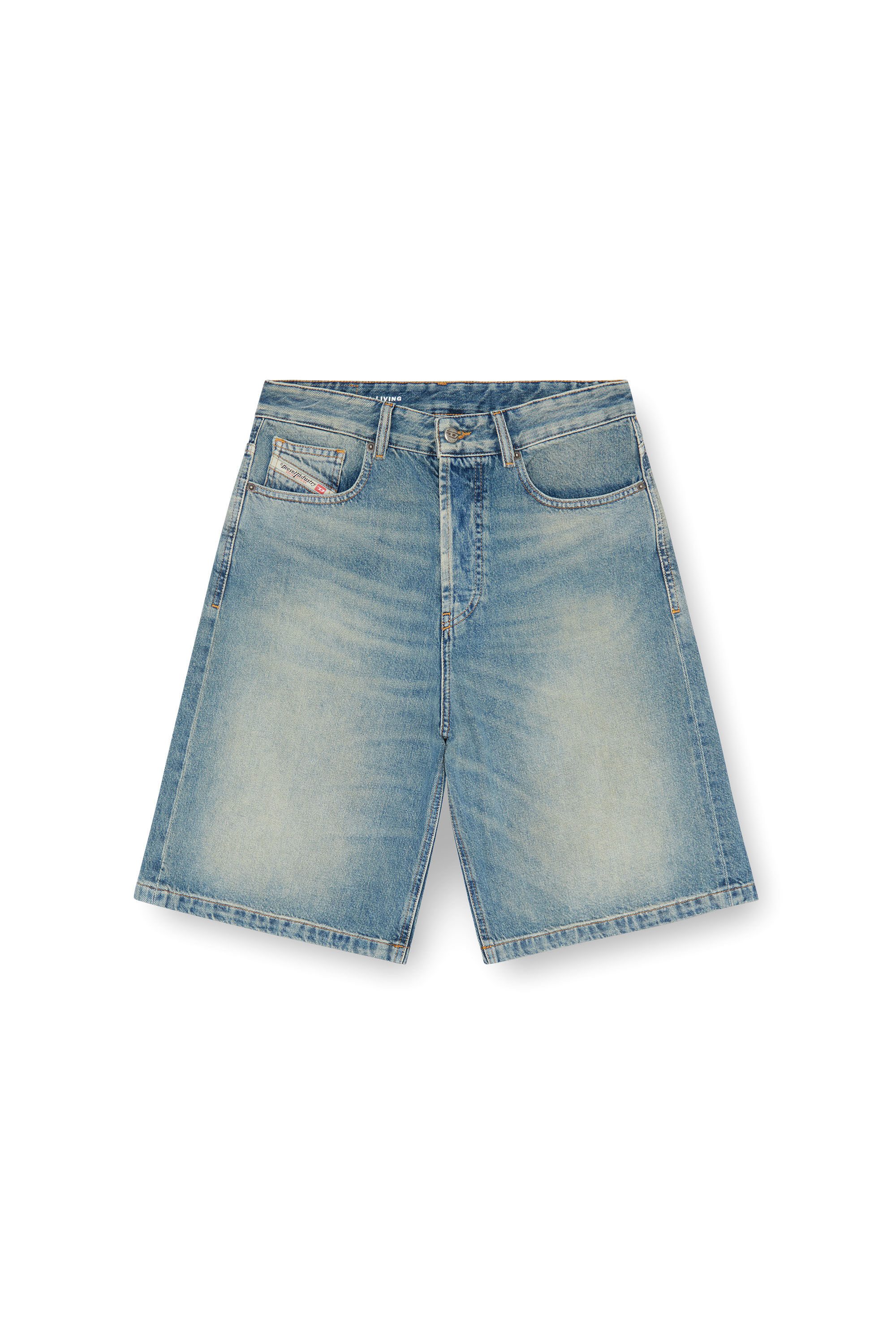 Diesel - DE-SIRE-SHORT, Woman's Denim shorts in Light Blue - 2