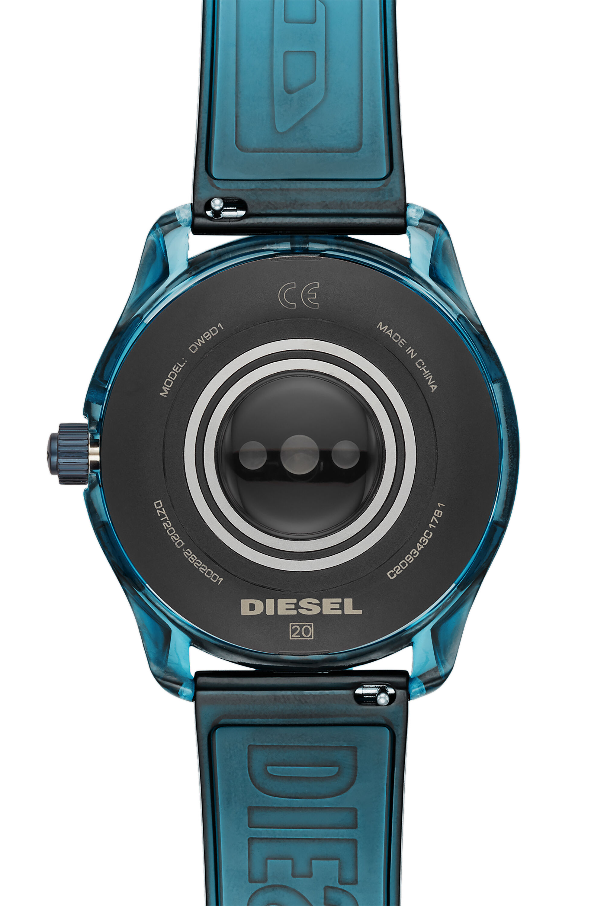 Diesel - DT2020, Man's Diesel On Fadelite Smartwatch - Blue Transparent in Blue - 4