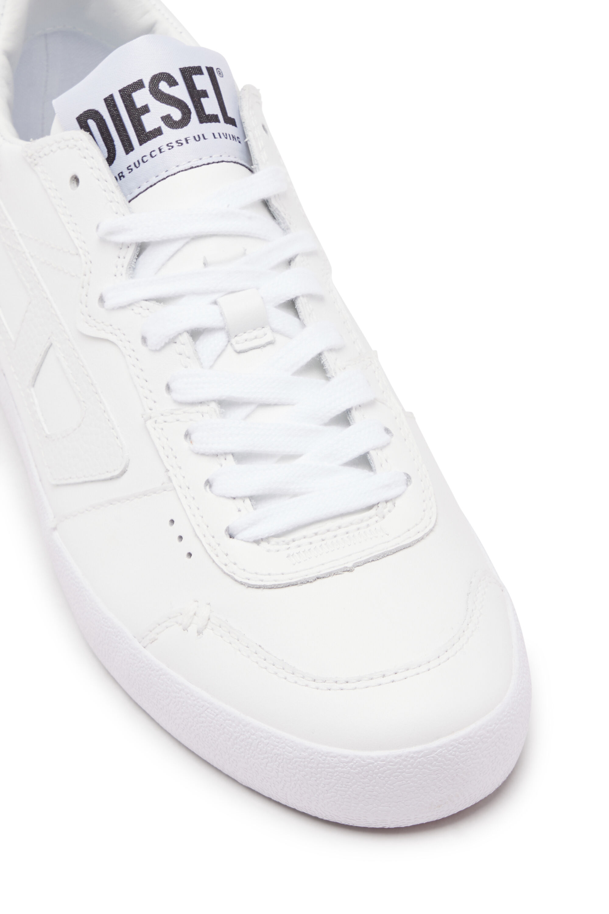 Diesel white leather sneakers deals