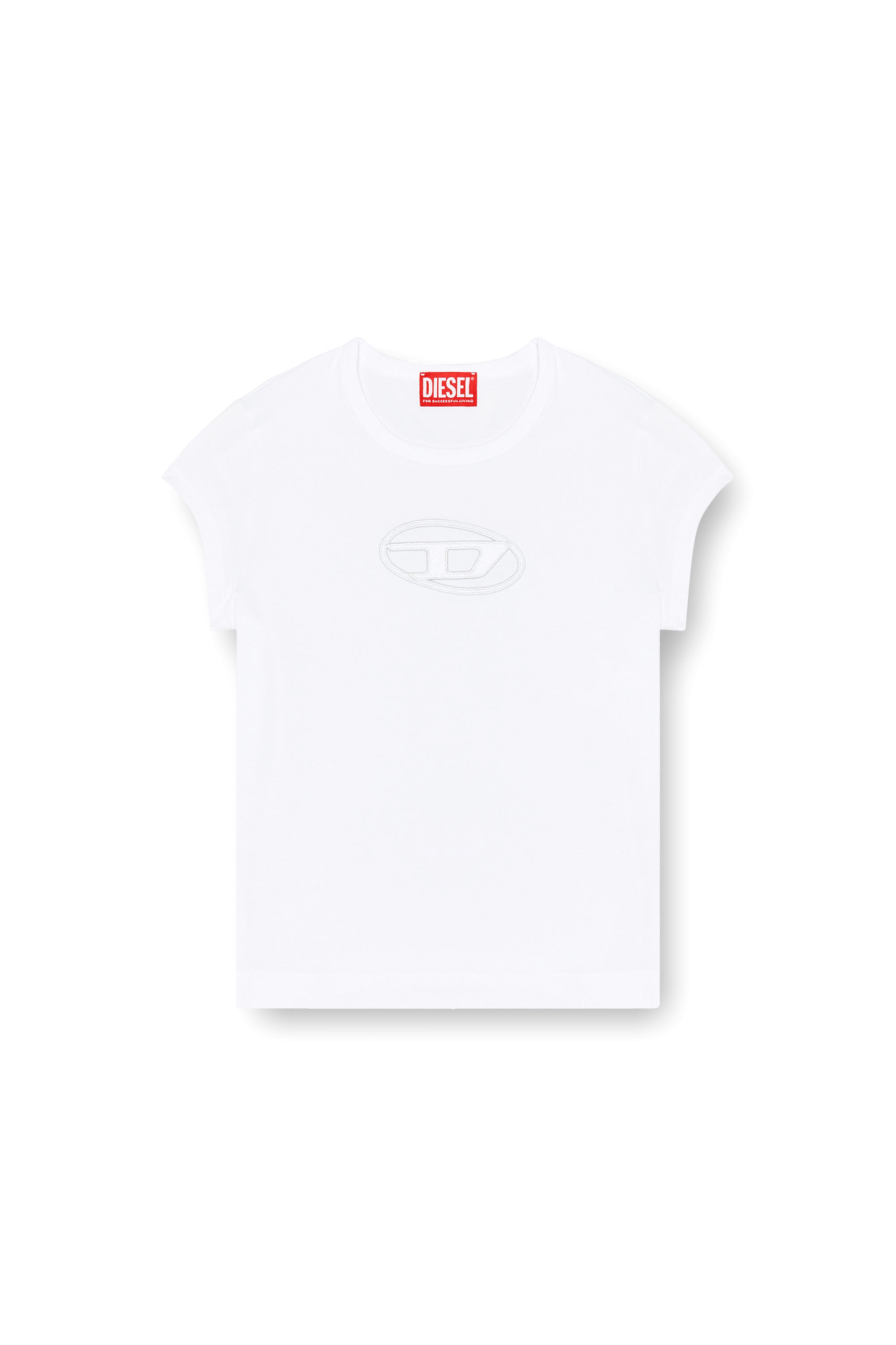 T-ANGIE Woman: Cotton T-shirt with cut-out D logo | Diesel {{Country}}