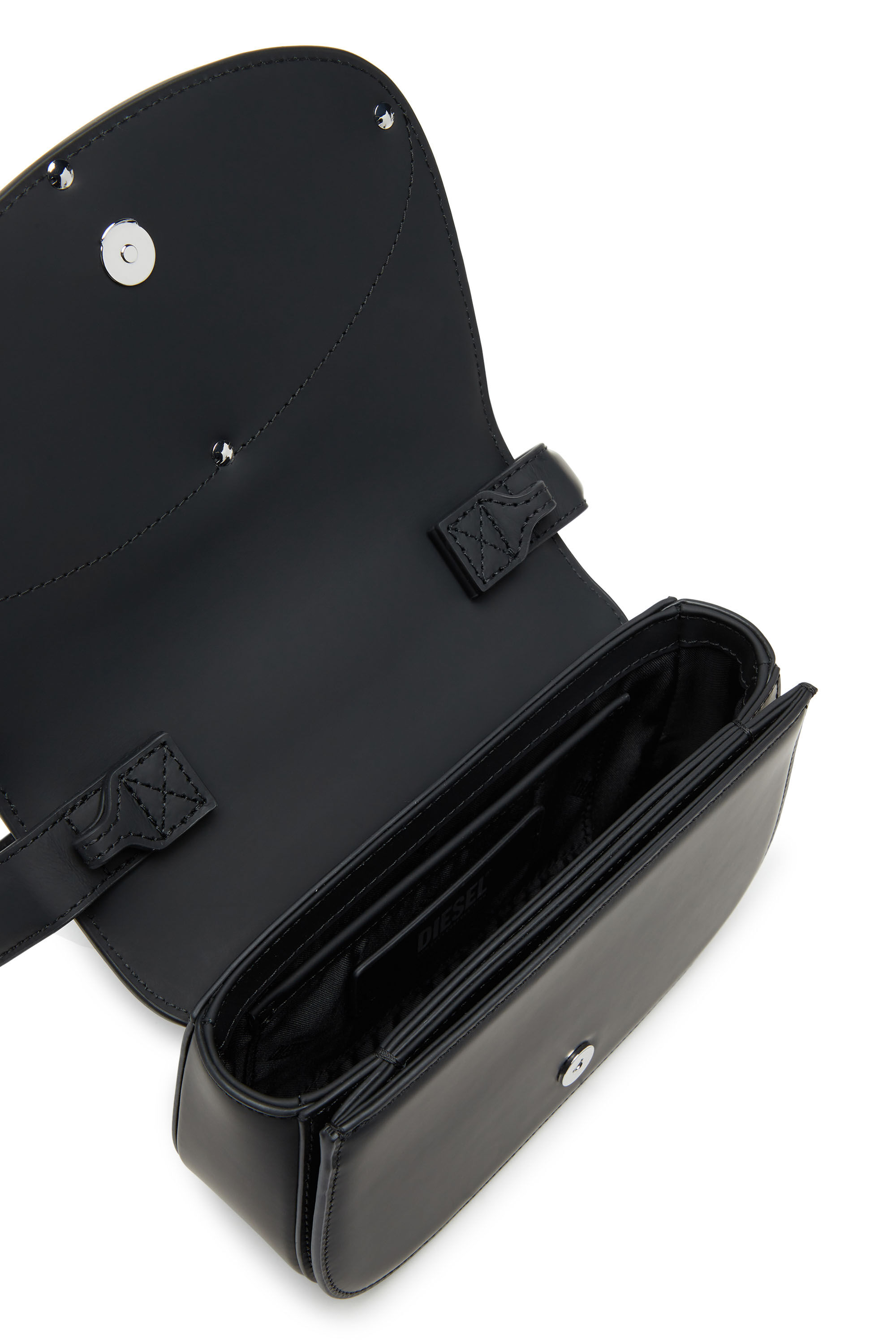 Women's 1DR-Iconic shoulder bag in matte leather | Black Women's 1DR-Iconic shoulder bag in matte leather | Black