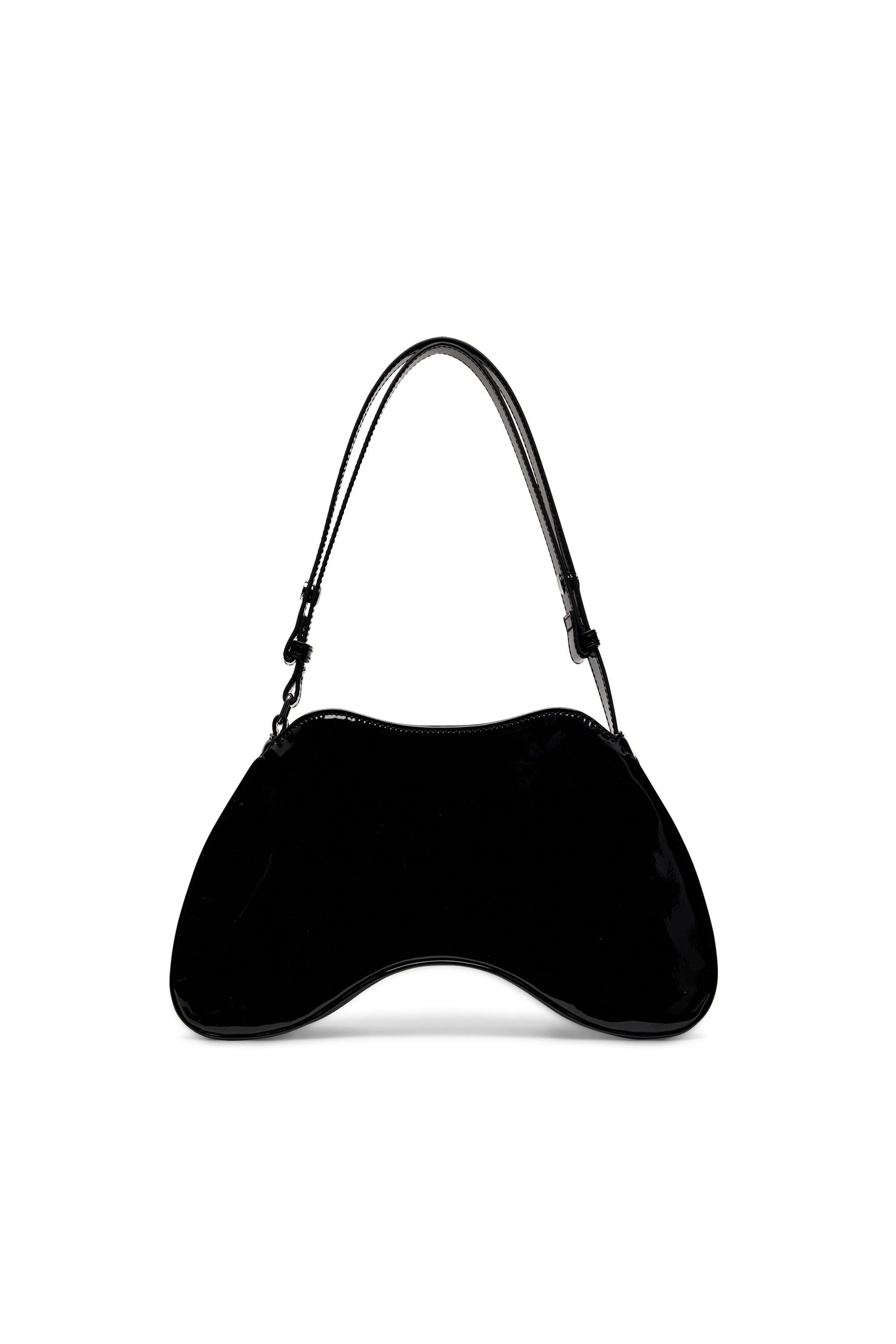 Diesel - PLAY SHOULDER, Woman's Play-Glossy shoulder bag in Black - 3