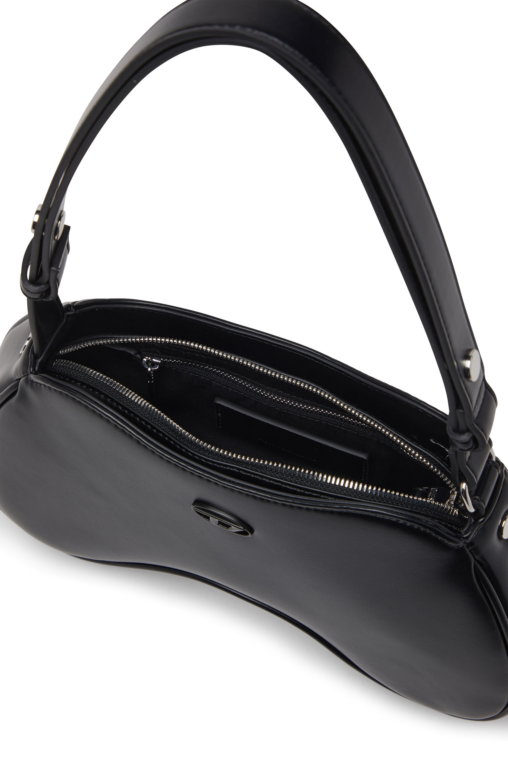 Diesel - PLAY SHOULDER, Woman's Play-Shoulder bag in PU in Black - 5
