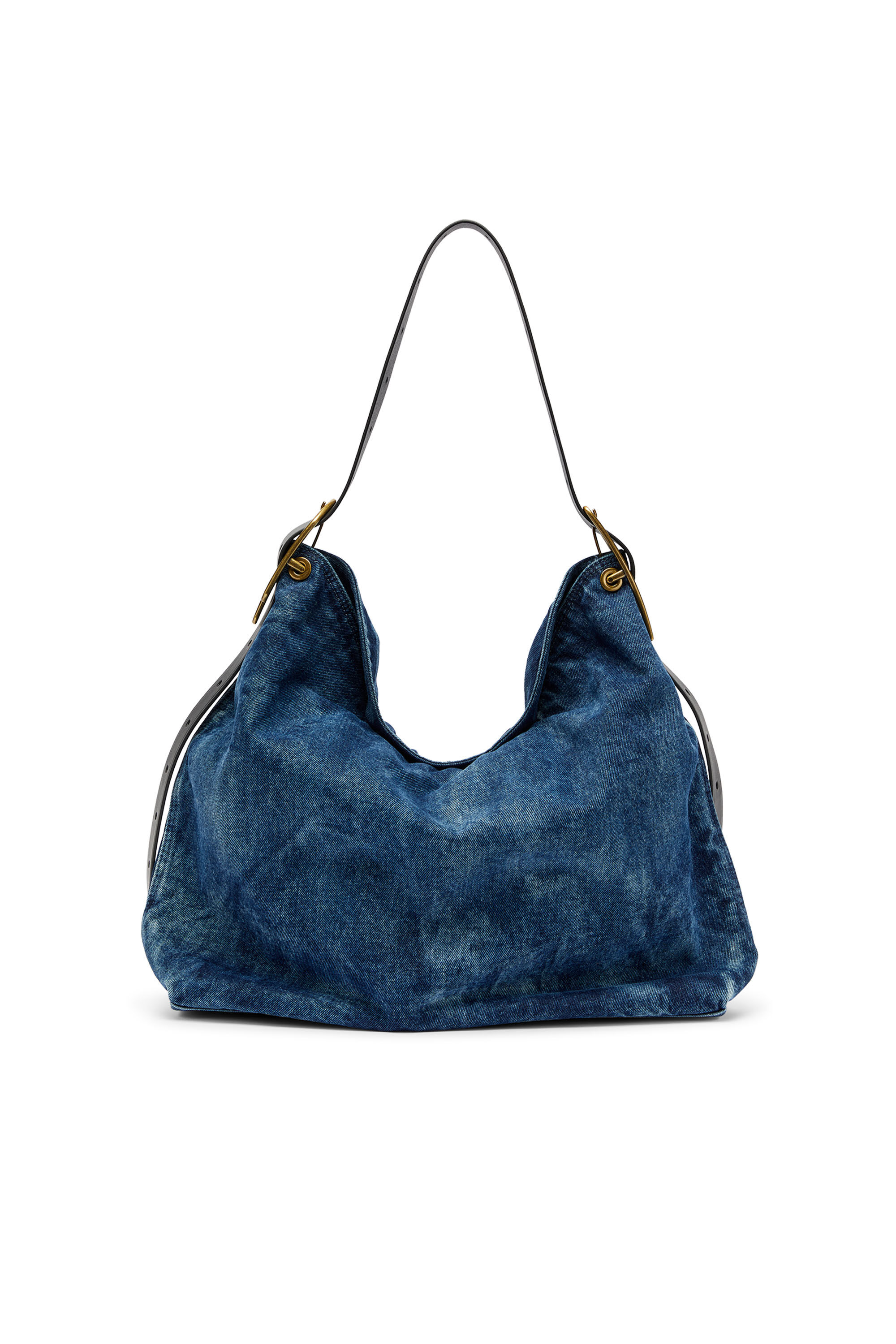 Diesel - D-LINE HOBO, Woman's D-Line-Denim hobo bag in Medium blue - 2