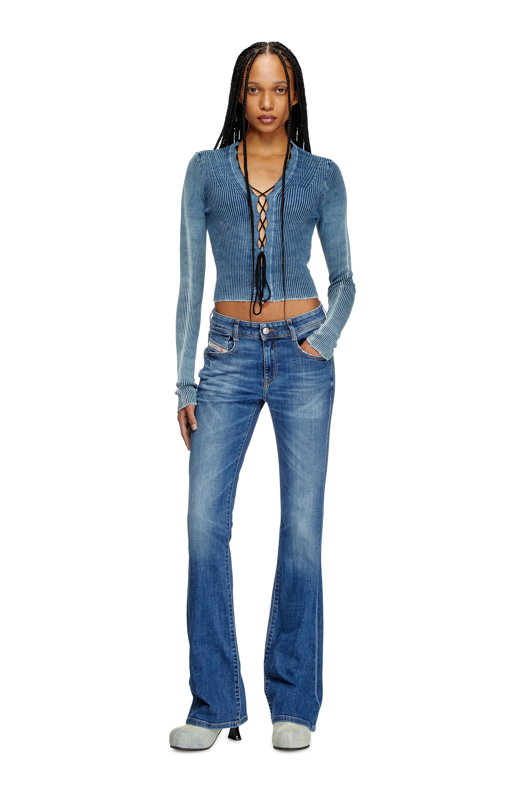 Women's Bootcut Jeans | Medium blue | Diesel 1969 D-Ebbey