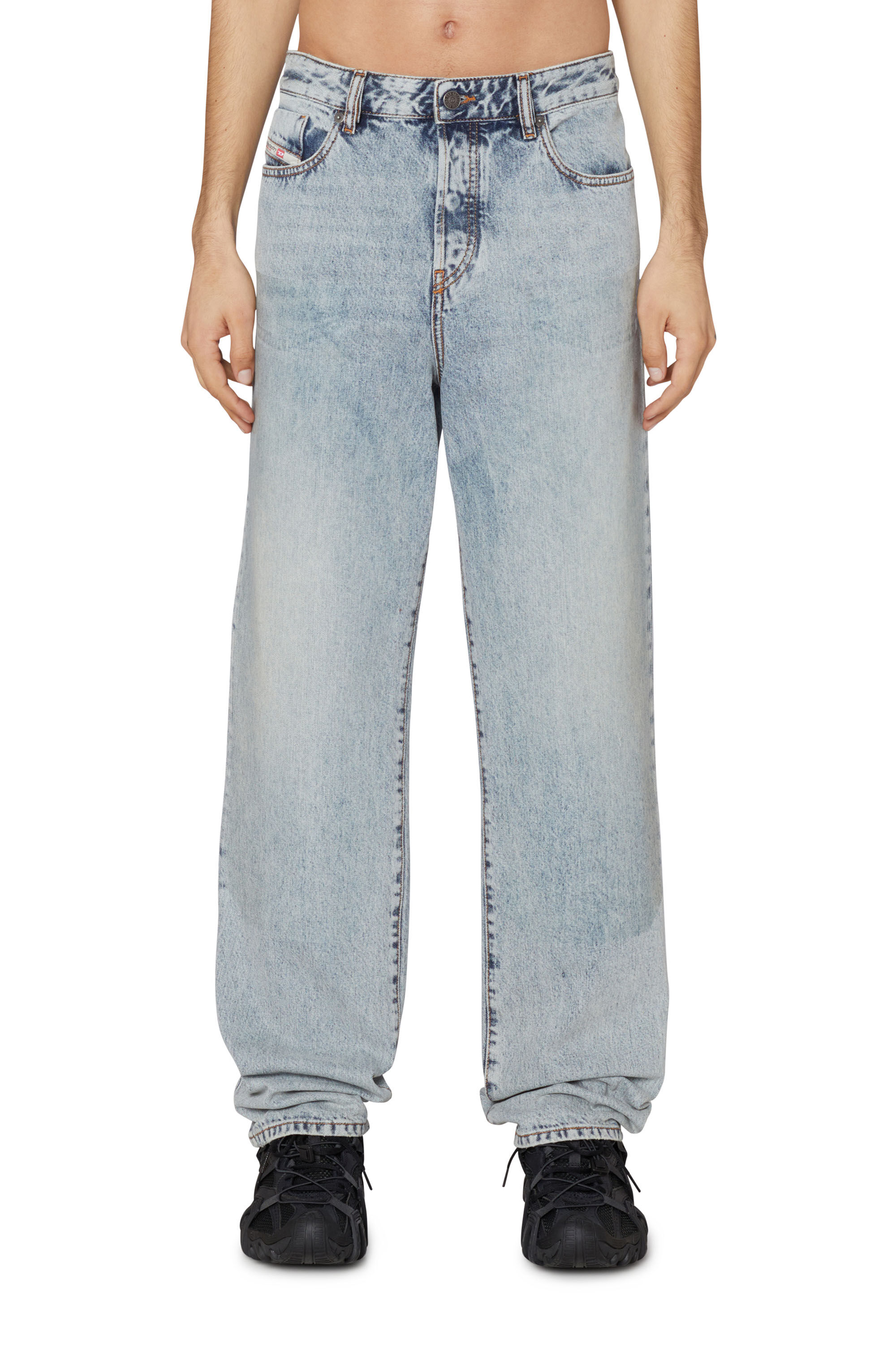 Diesel - Man Straight Jeans 1955 D-Rekiv 09I60, Light Blue - Image 1