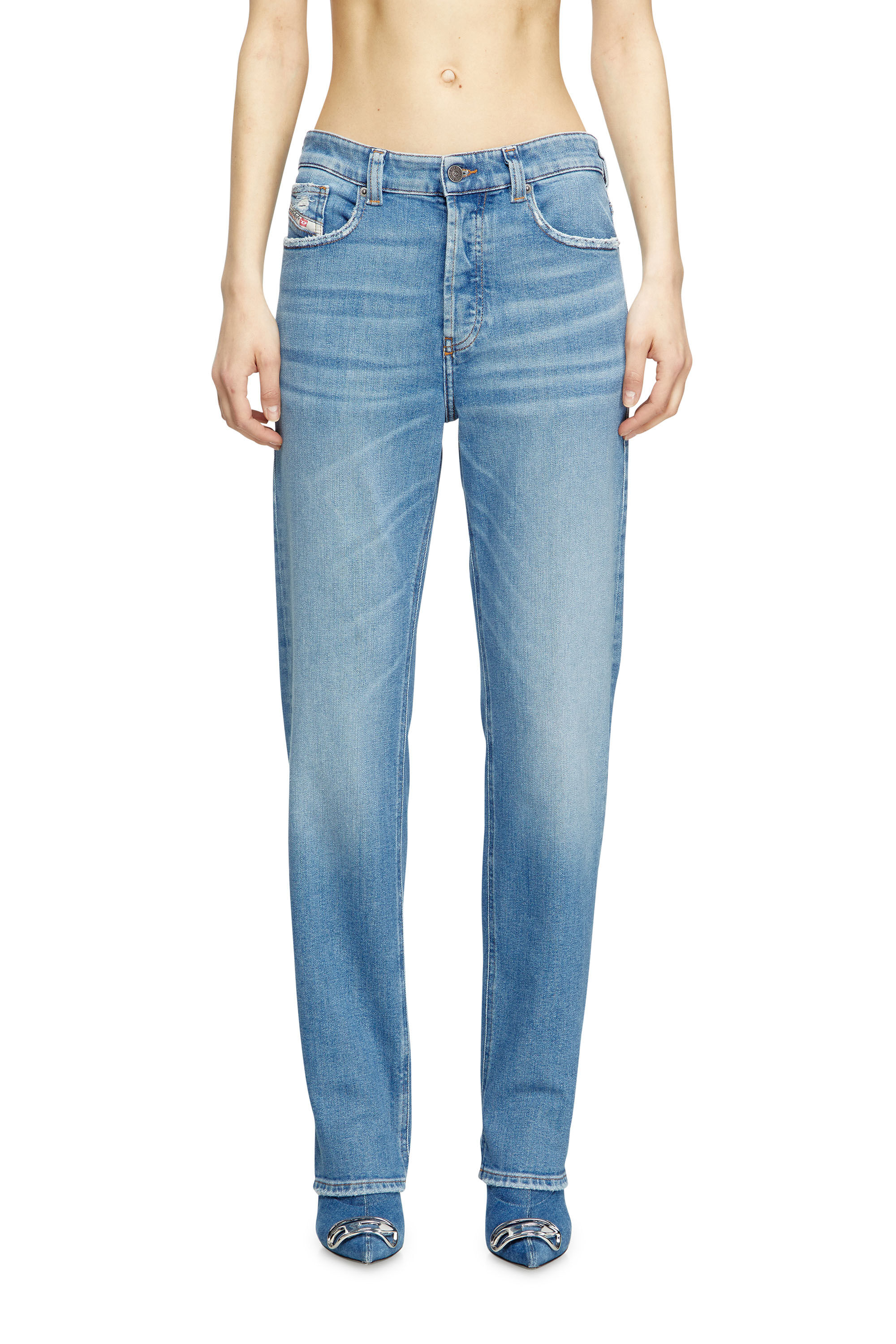 Diesel - Woman's Regular Jeans 1988 D-Ark 09M22, Light Blue - 3