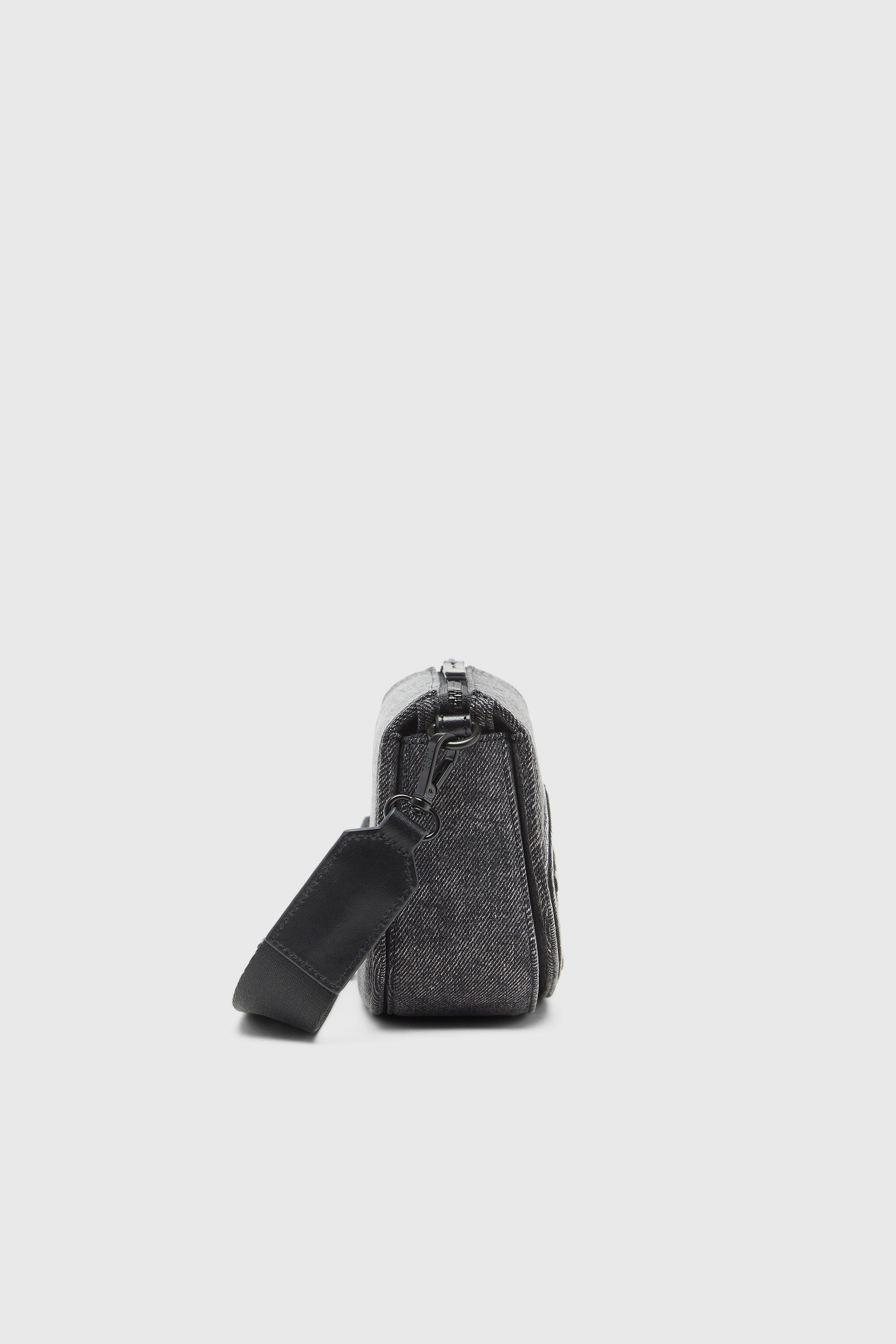 Diesel - 1DR CAMERA BAG, Unisex's 1DR-Camera bag in washed denim in Grey Jeans - 4