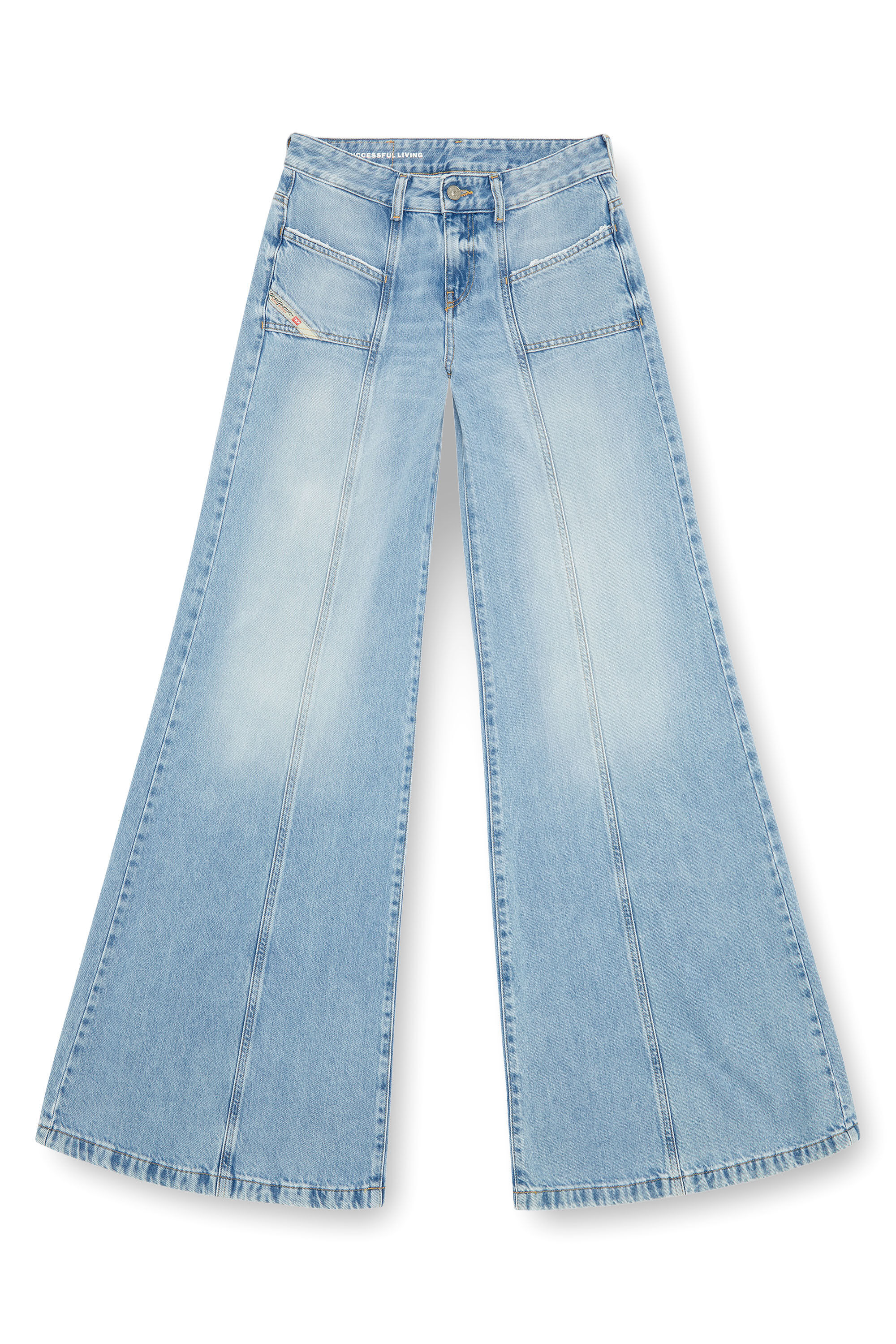 Diesel - Woman's Bootcut and Flare Jeans D-Akii 09J88, Light Blue - 2