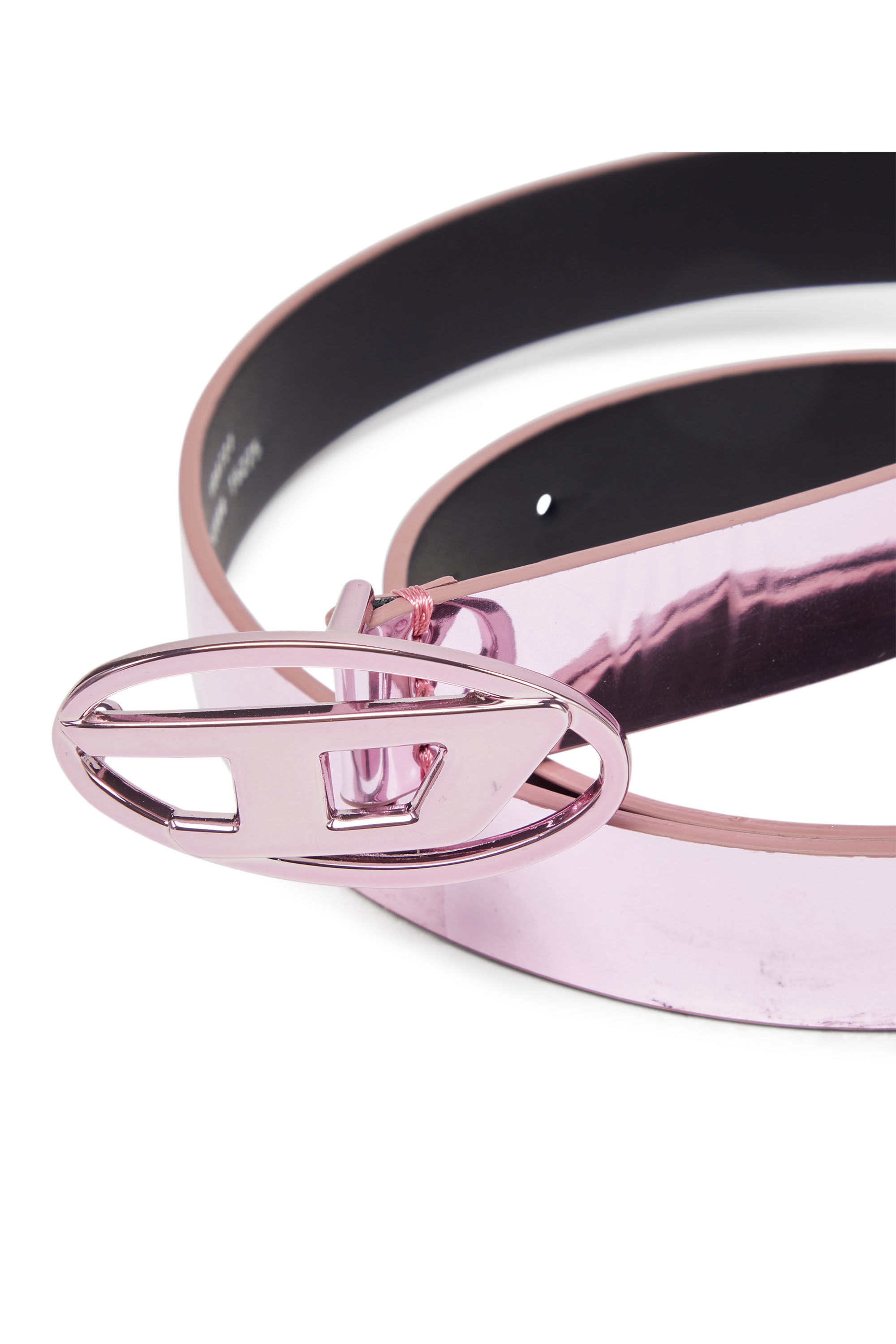 Diesel - B-1DR 20, Woman's Slim metallic belt in Pink - 3