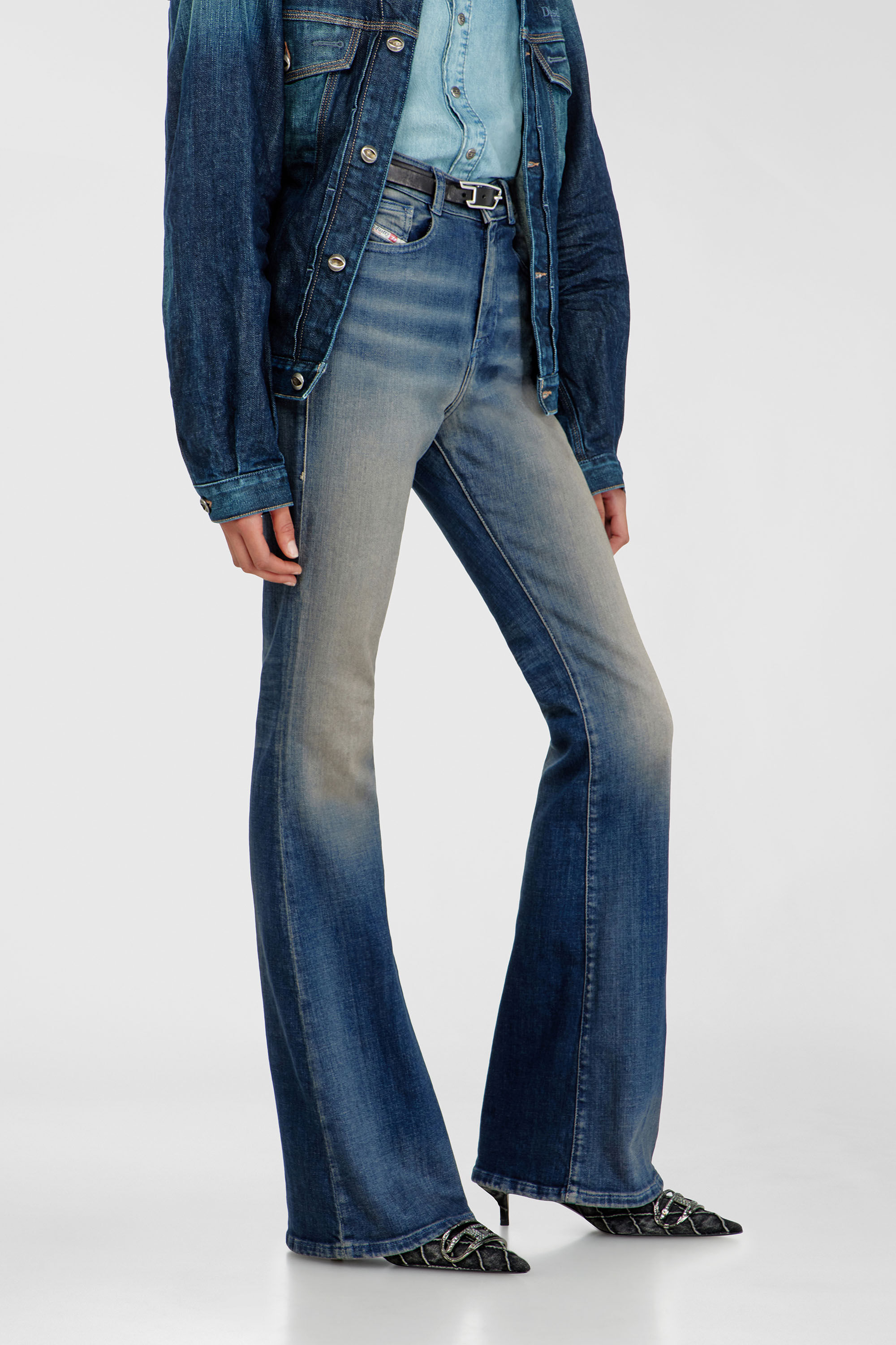 Diesel - Woman's Bootcut Jeans 1973 D-Partt 09P67, Dark Blue - 7