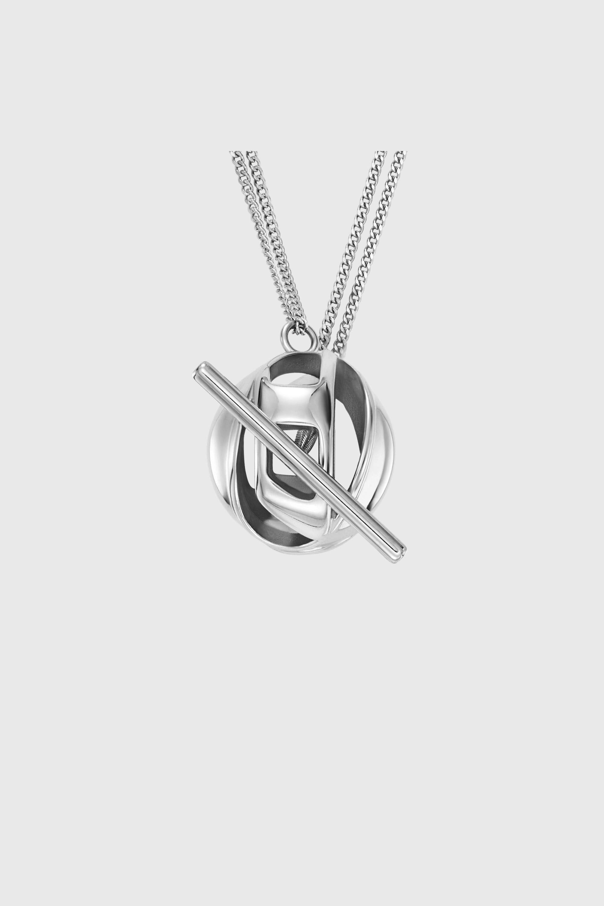 Diesel - DX1716040, Unisex's Stainless Steel Pendant Necklace in Silver - 2
