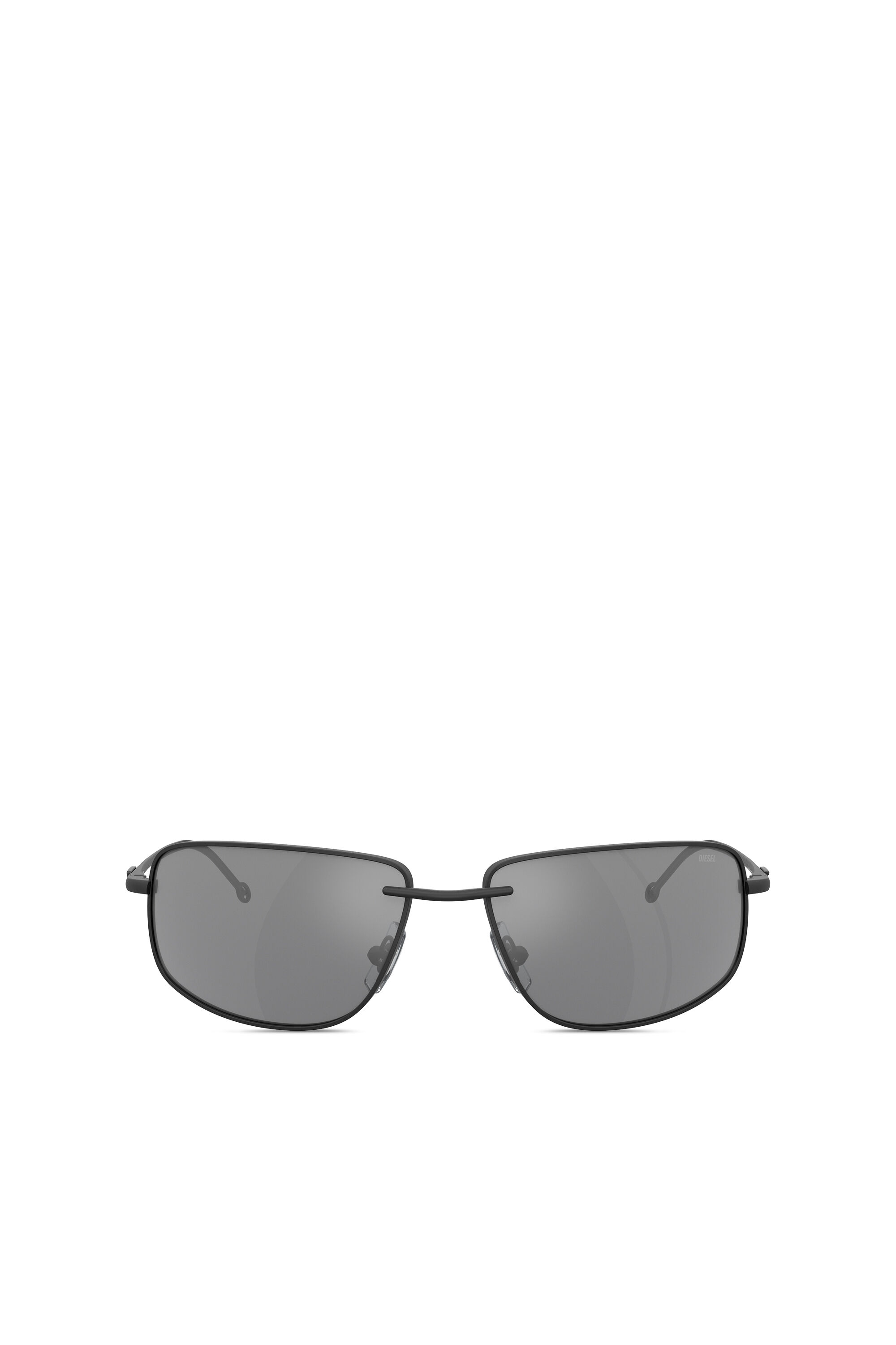 Diesel - 0DL1005, Unisex's Racer shape sunglasses in metal in Black - 1