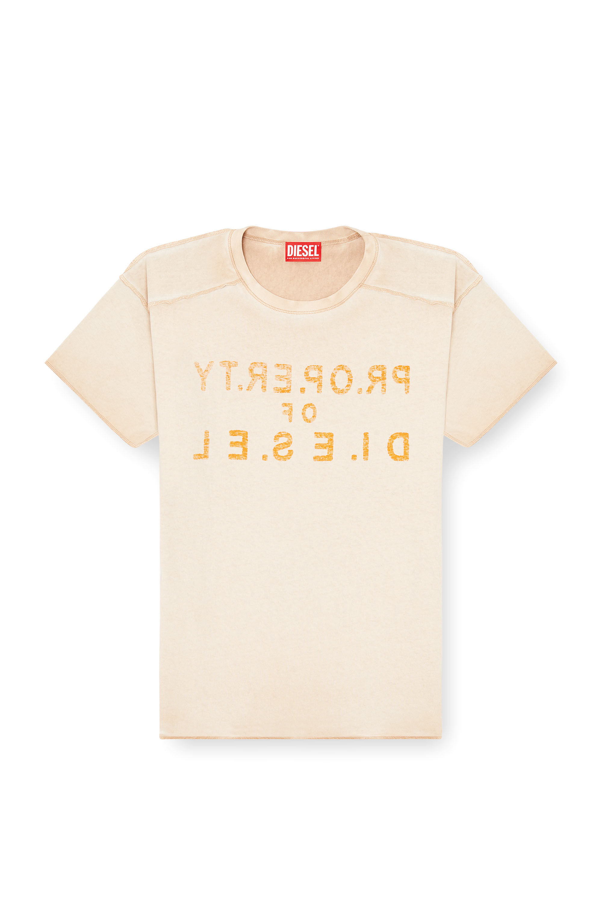 Diesel - T-ILY, Woman's Regular cotton T-shirt with D appliqu&eacute; in null - 2