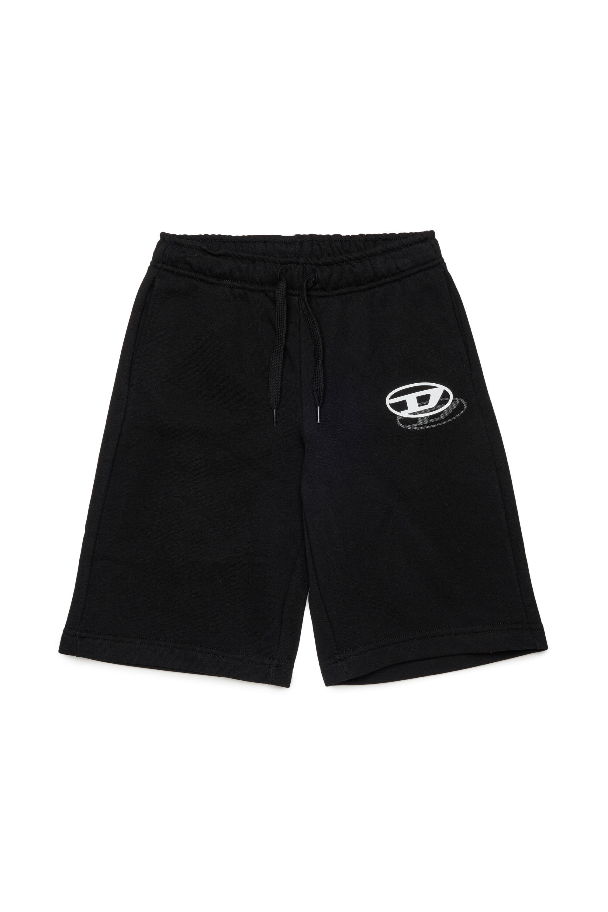 Diesel - PSVALE SHORT, Man's Cotton shorts with shadow logo in Black - 1