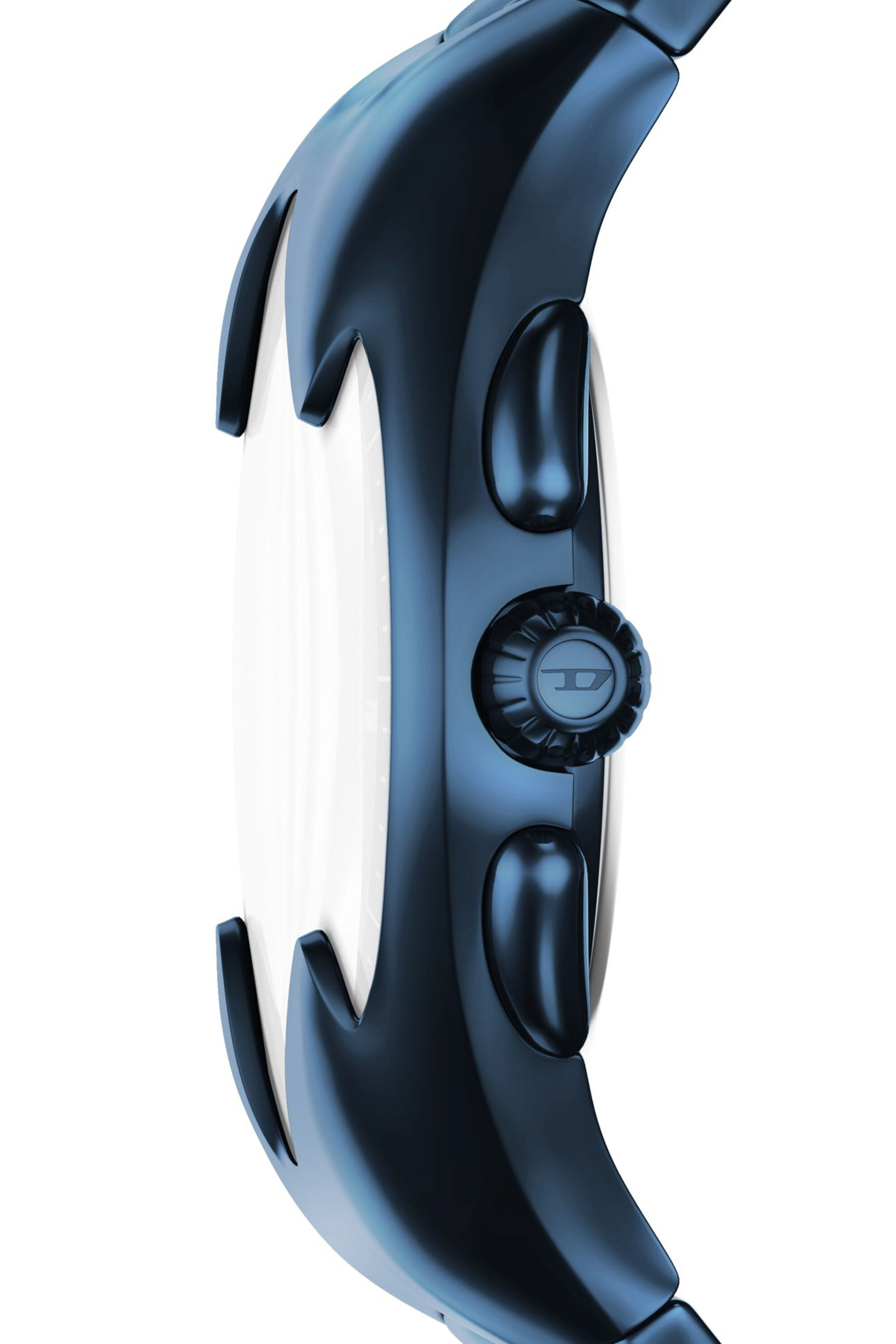 Diesel - DZ4704 WATCH, Man's Mercurial Chronograph Blue Stainless Steel Watch in Black/Blue - 3