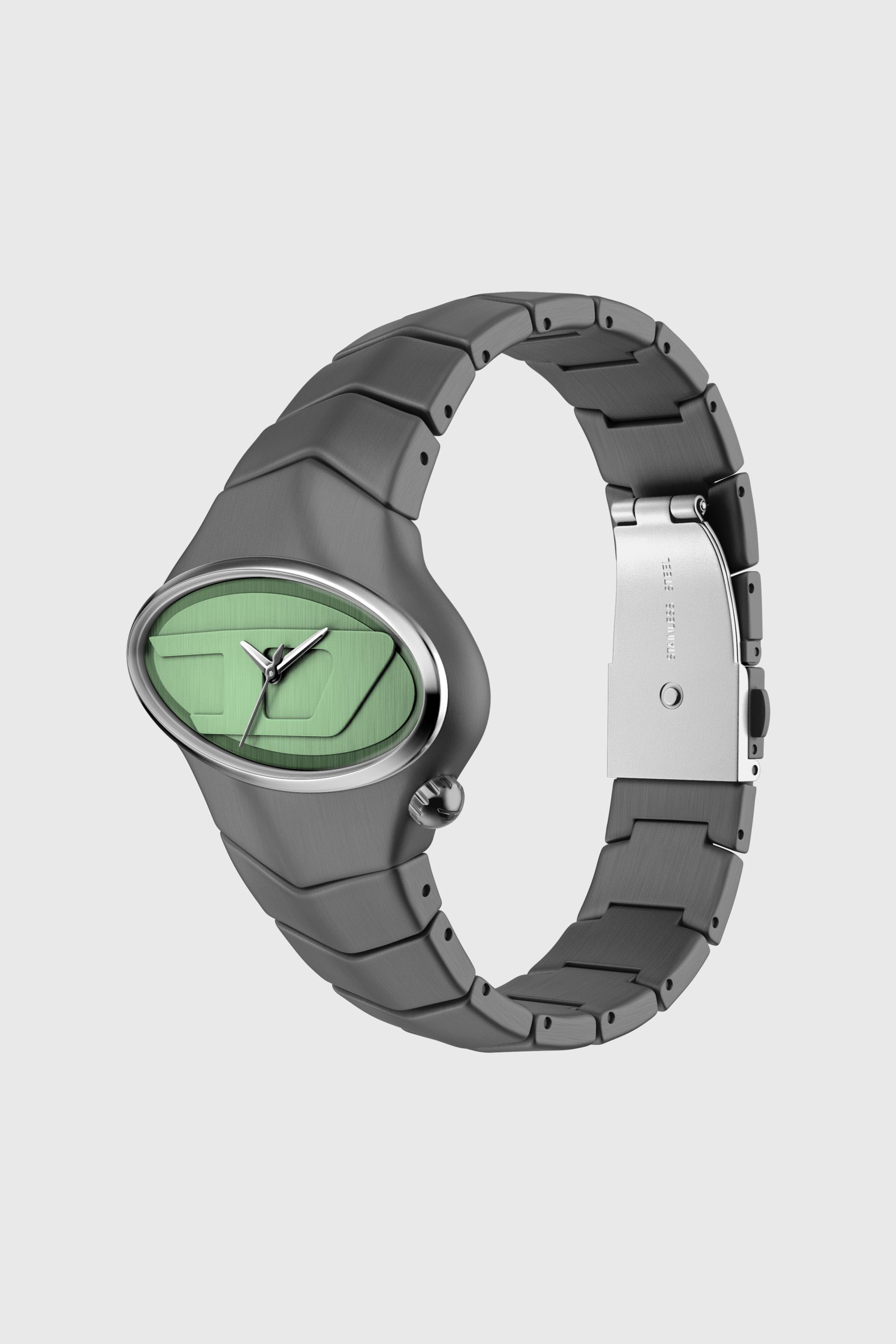 Diesel - DZ2241 WATCH, Man's D-Rush gunmetal stainless steel watch in Dark grey - 7