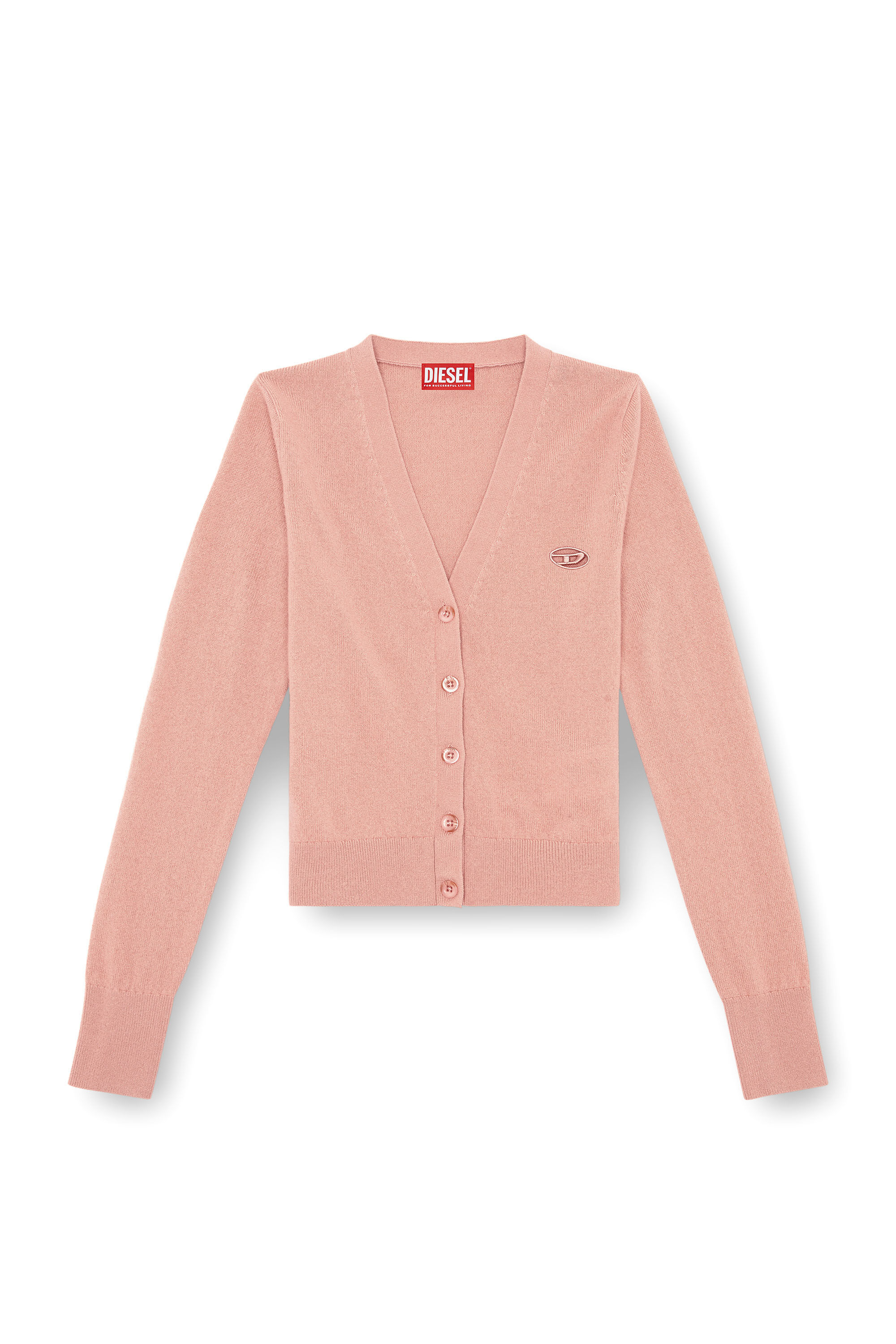 Diesel - M-ARTE, Woman's Wool and cashmere cardigan in Pink - 2