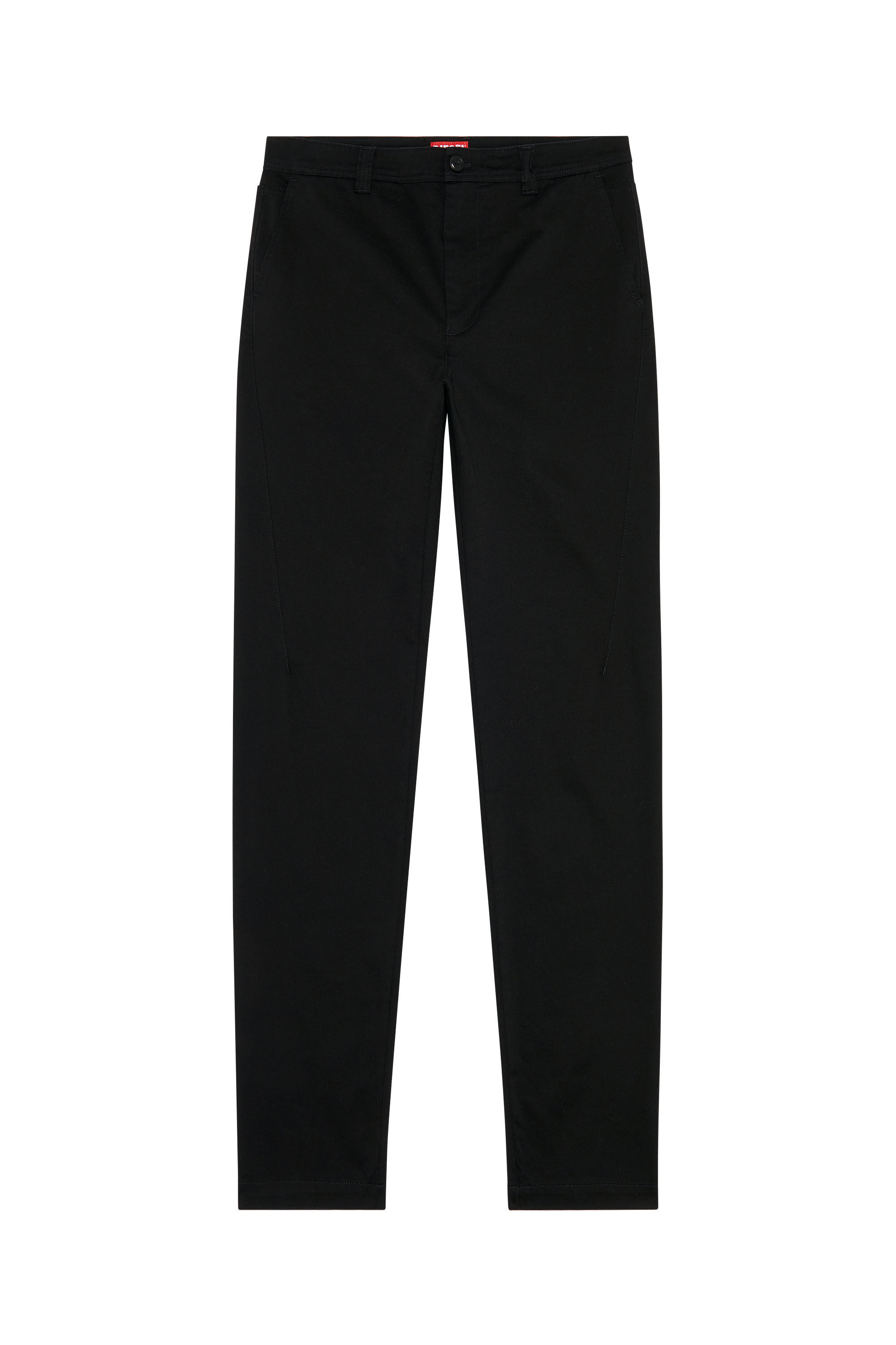 Diesel - P-DEAN, Man's Chino pants in cotton gabardine in Black - 2