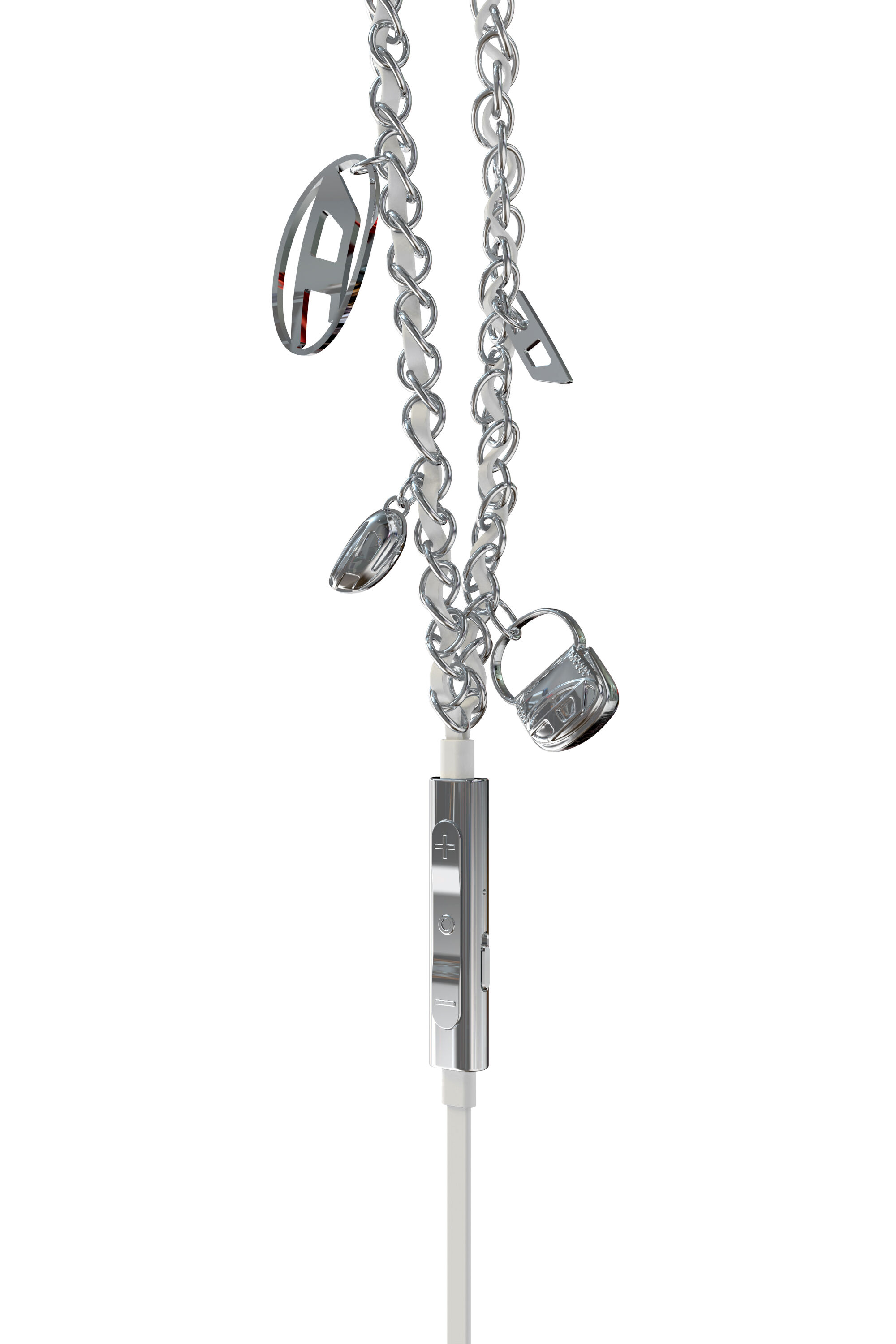 Women's Wired Earbuds and charms | Silver | Diesel {{Country}}