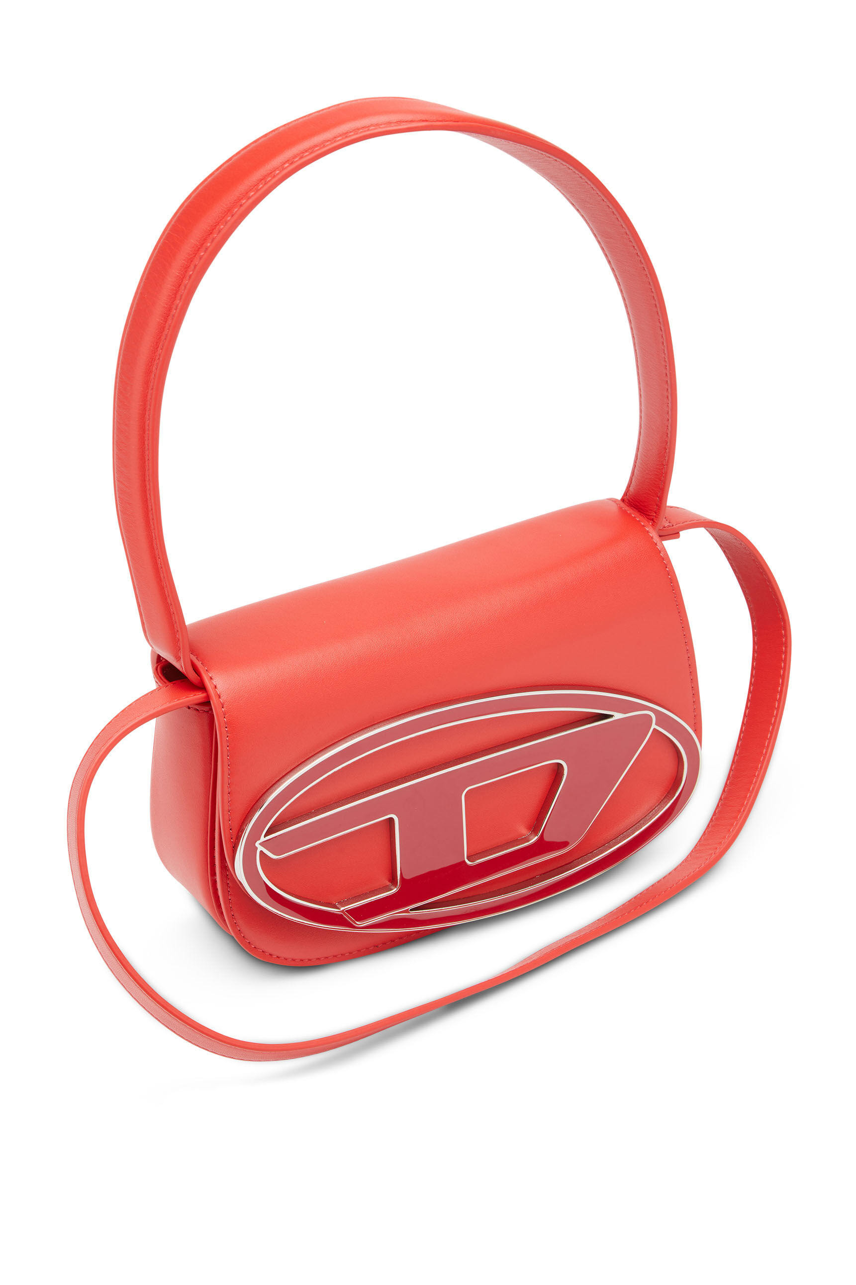 Women s 1DR Iconic shoulder bag in nappa leather Red Diesel