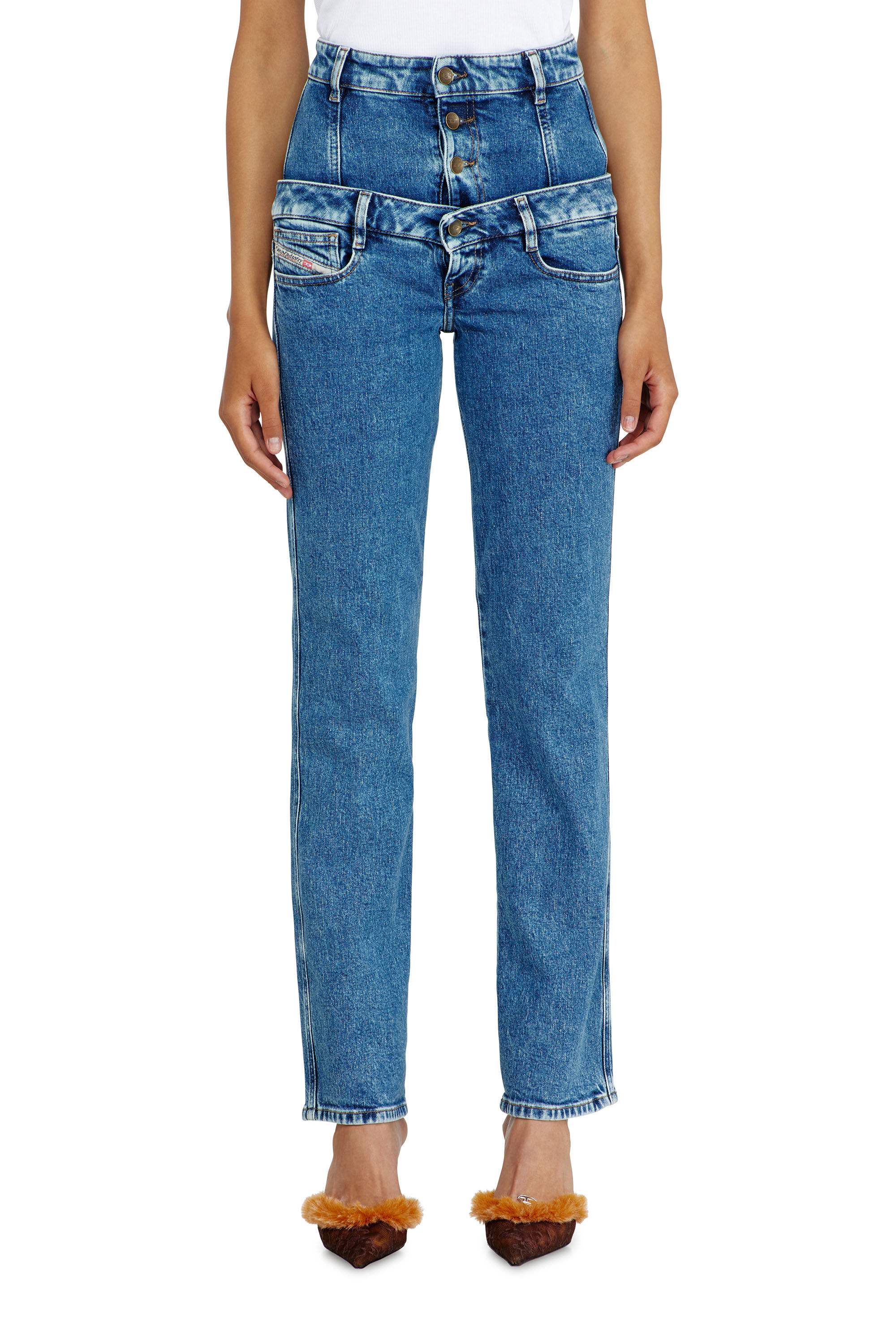 Diesel - Woman's Slim Jeans D-Fynora 007EU, Medium blue - 4