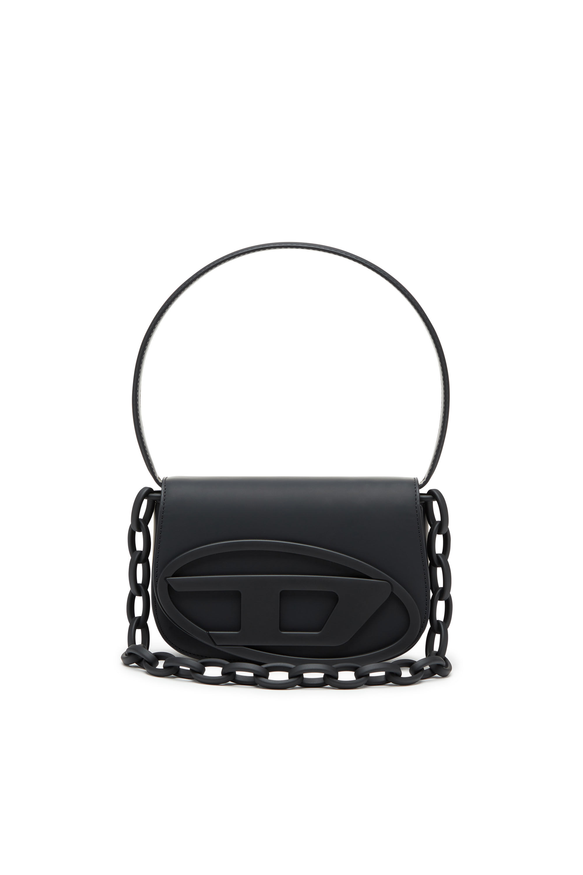 Diesel - 1DR, Woman's 1DR-Iconic shoulder bag in matte leather in Black - 1