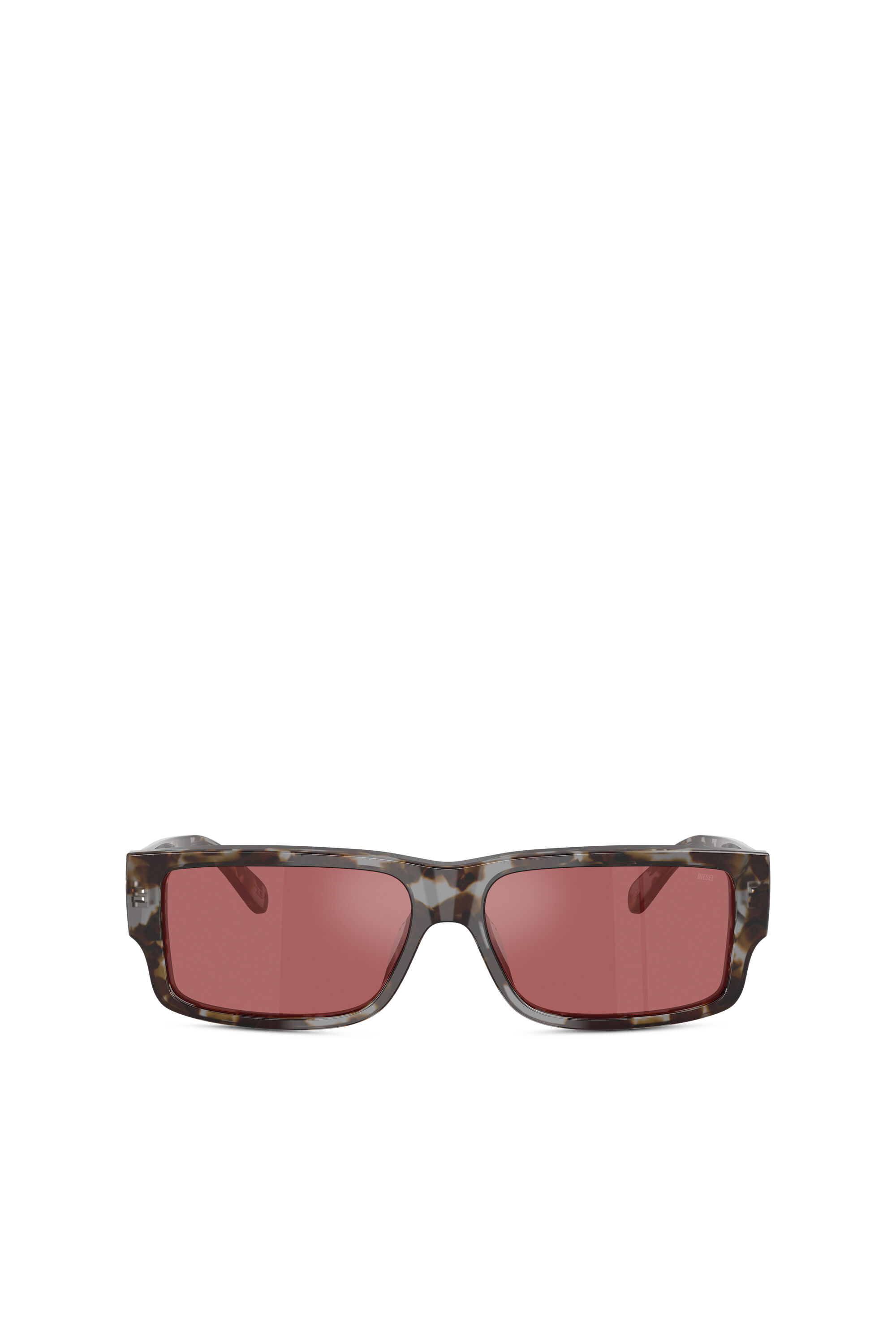 Diesel - 0DL2003, Man's Rectangle sunglasses in Red - 1