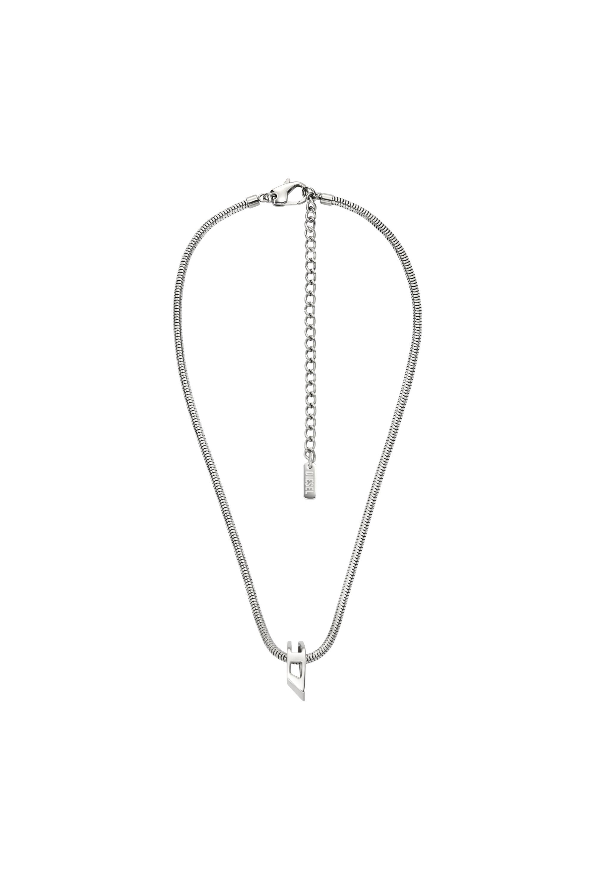 Diesel - DX167240 JEWELLERY, Unisex's Stainless Steel Chain Necklace in Silver - 1