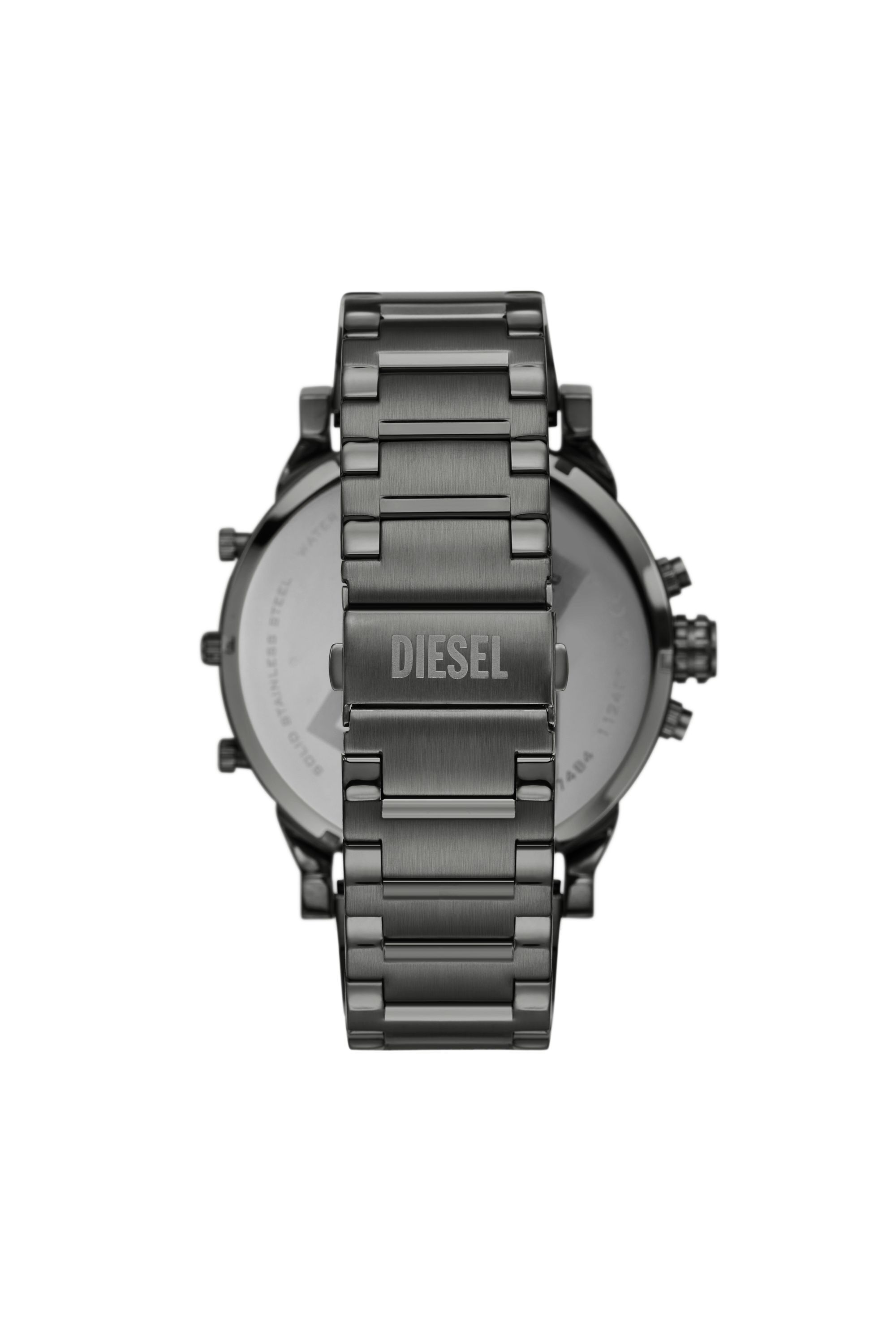 Men s Mr. Daddy Two Tone Stainless Steel Watch Grey Diesel