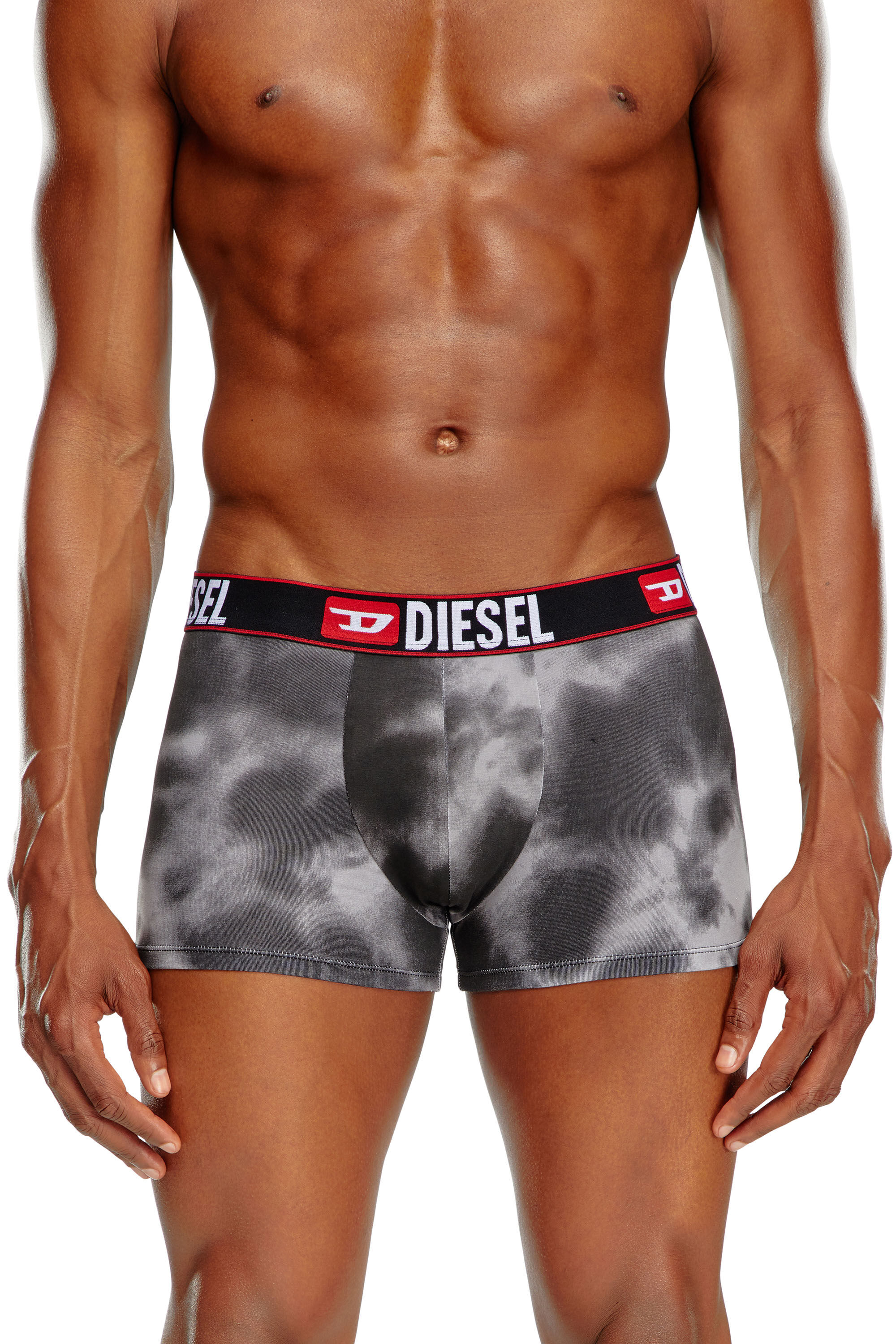 Diesel - UMBX-DAMIENTHREEPACK, Man's 3-pack of boxer briefs with cloudy motif in Black/Grey - 3