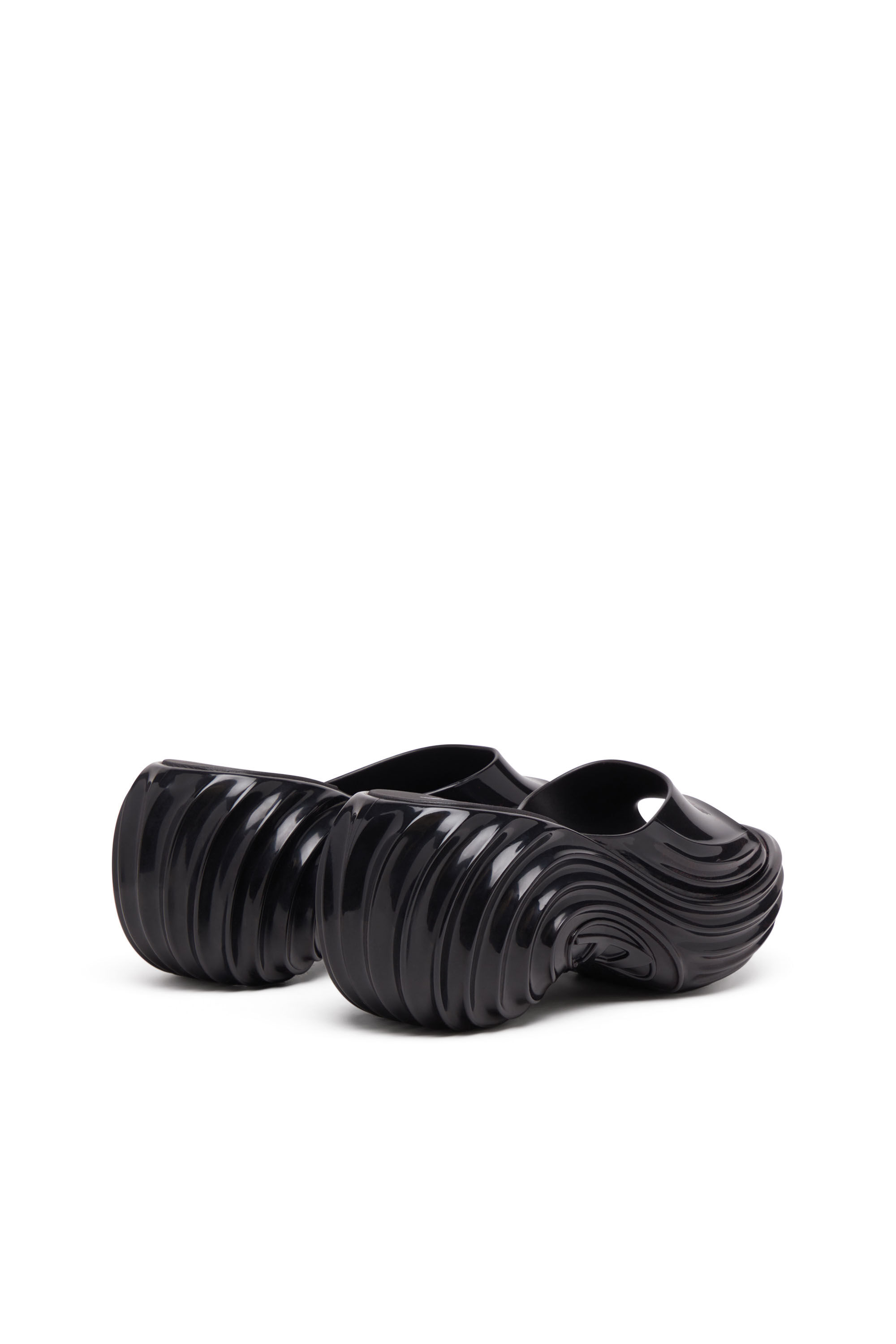 Diesel - MELISSA QUANTUM PLATFORM, Woman's Platform mule in Melflex&reg; in Black - 3