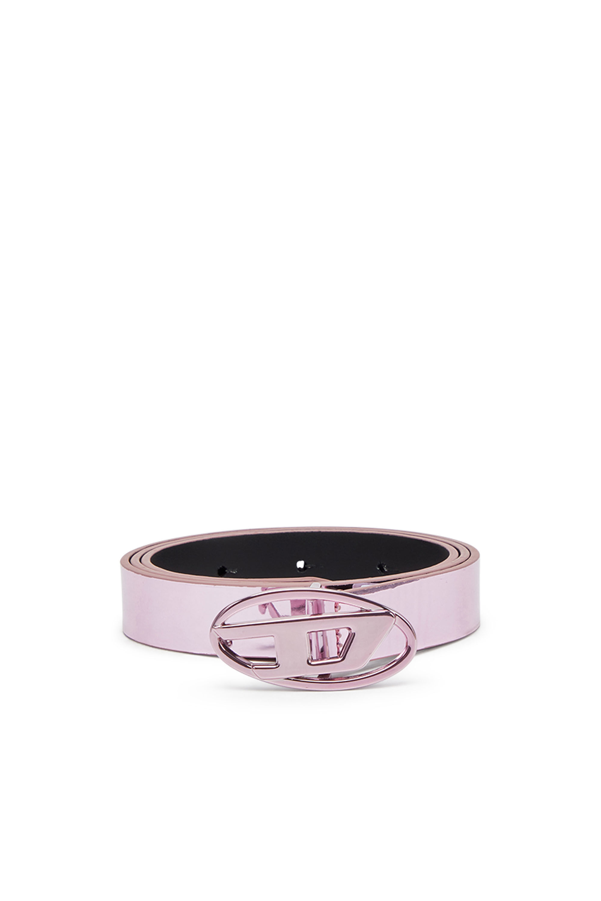 Diesel - B-1DR 20, Woman's Slim metallic belt in Pink - 1