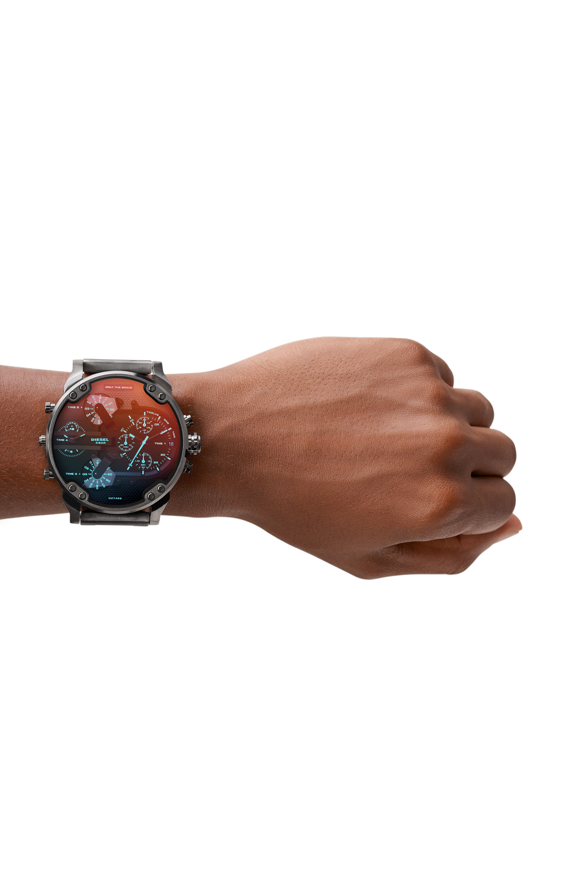 Diesel - DZ7452, Man's Mr. Daddy chronograph gunmetal-tone watch in Black - 4