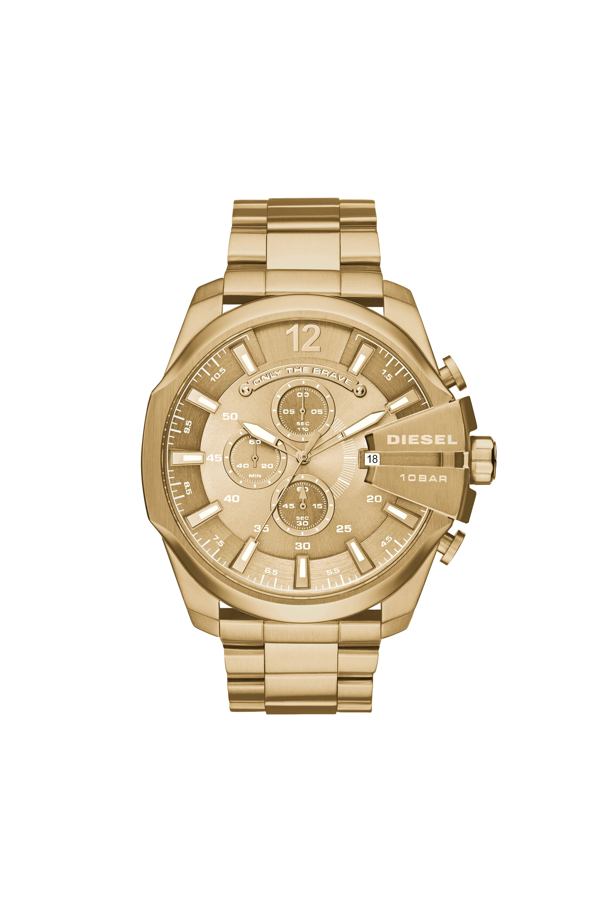 DZ4360 Man Mega Chief gold tone watch Diesel