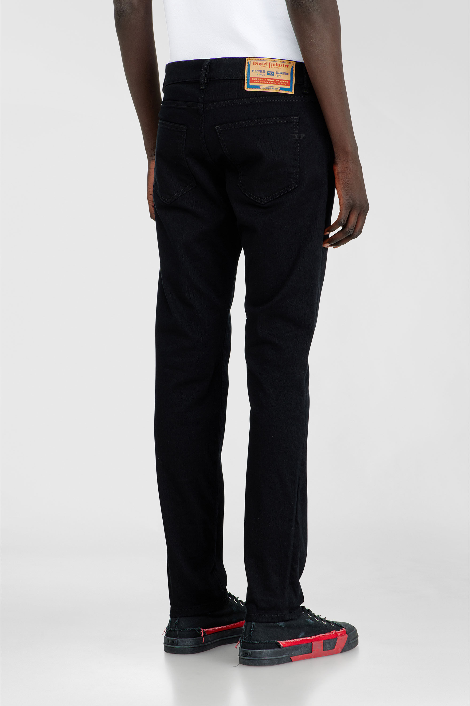 Diesel - Man's Slim Jeans 2019 D-Strukt 069YP, Black/Dark grey - 5