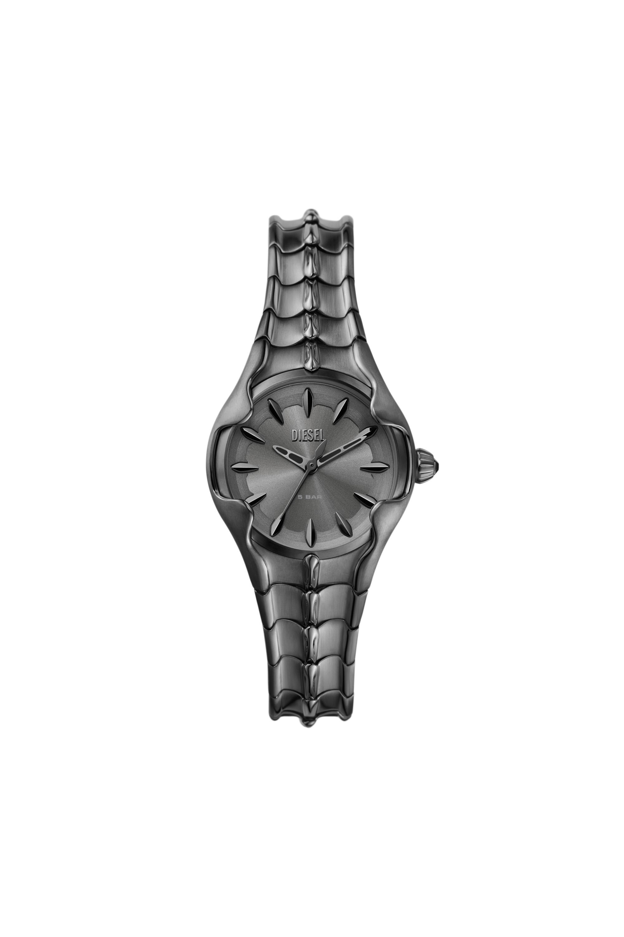 Diesel - DZ5603, Woman's Vert three-hand gunmetal stainless steel watch in Dark grey - 1