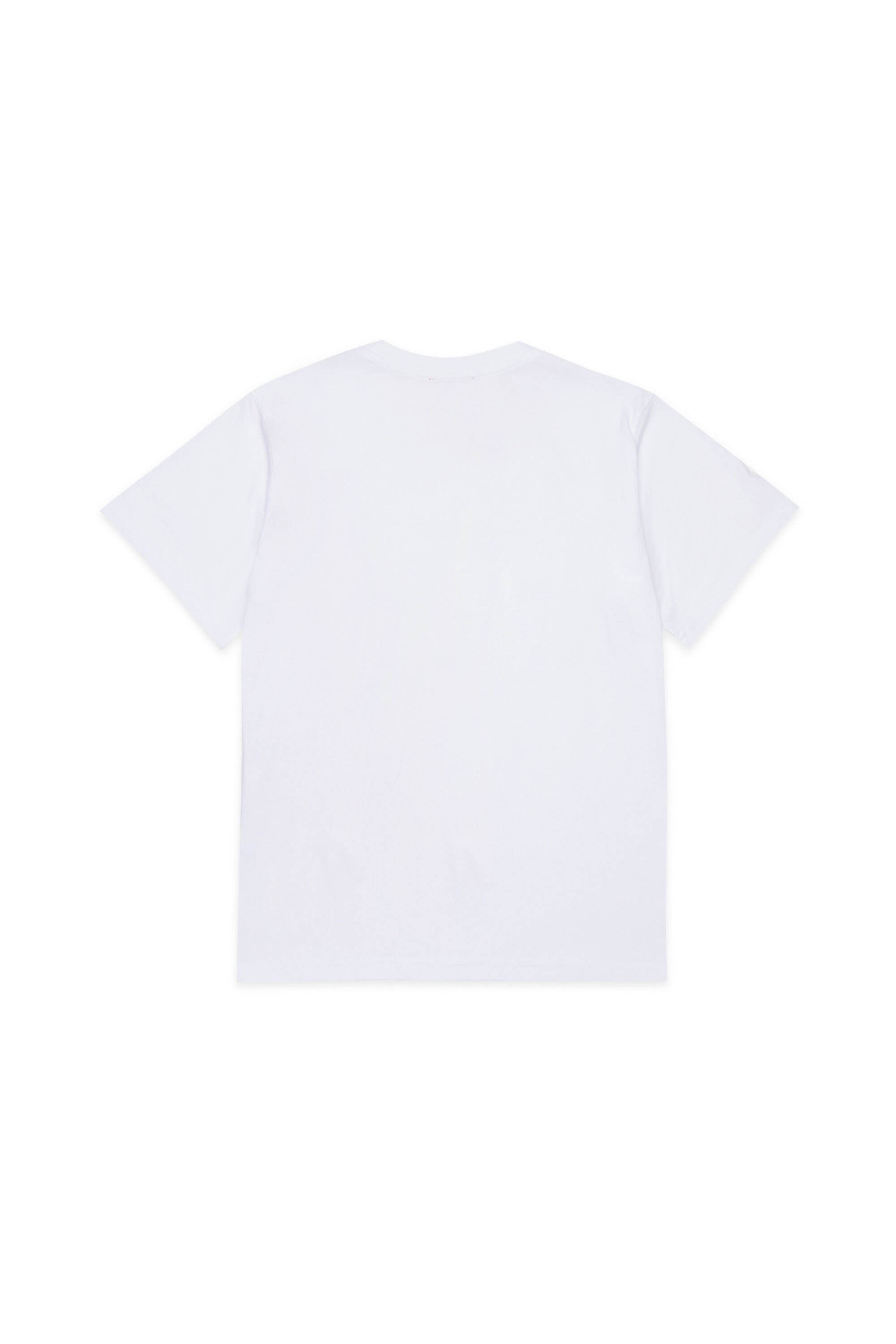 Diesel - MTOMS OVER, Man's Cotton T-shirt with maxi logo print in White - 2