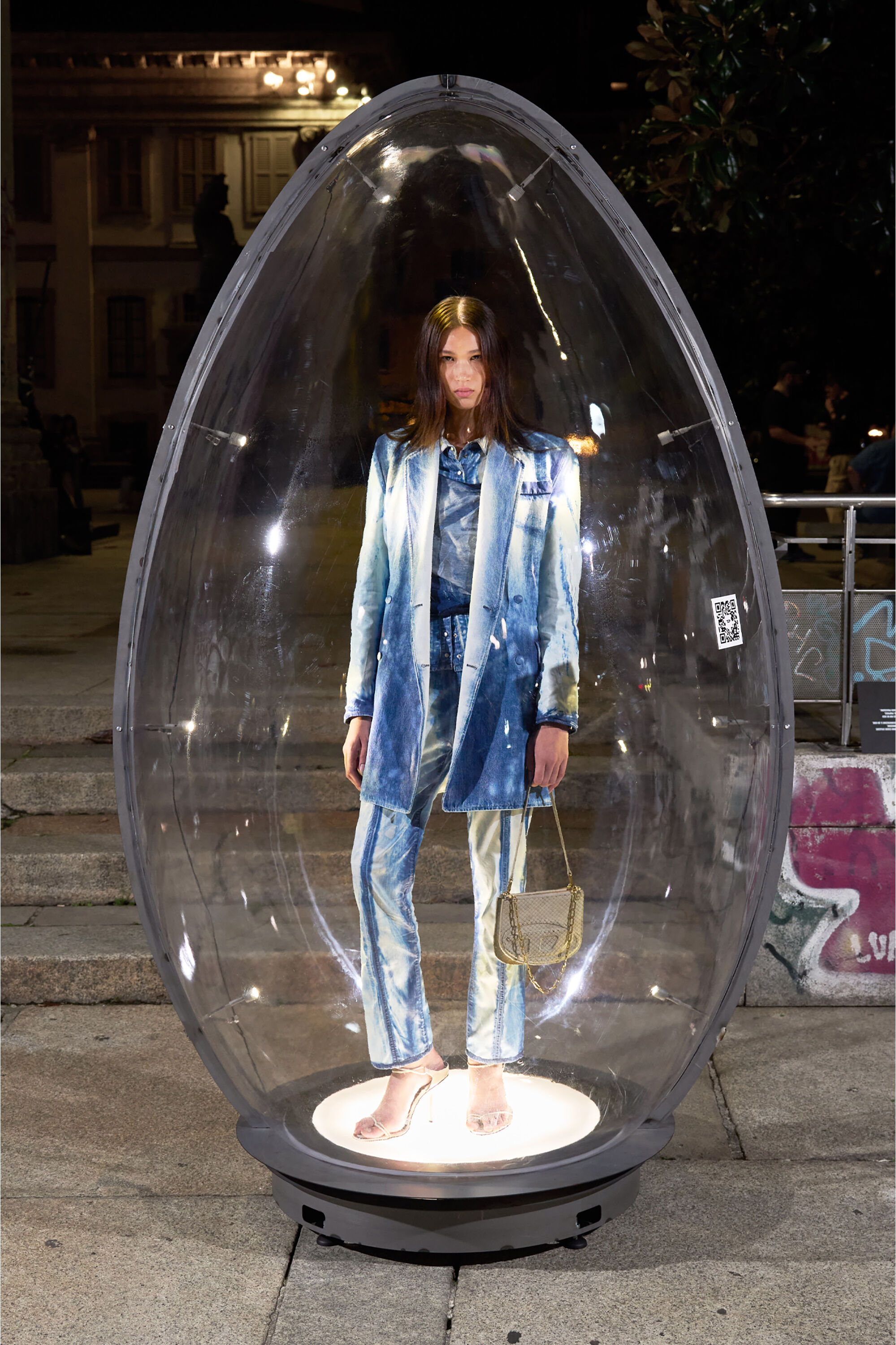 Diesel - DE-LYRIA-FSI, Woman's Shirt in X-Ray Lyocell denim in Blue - 6