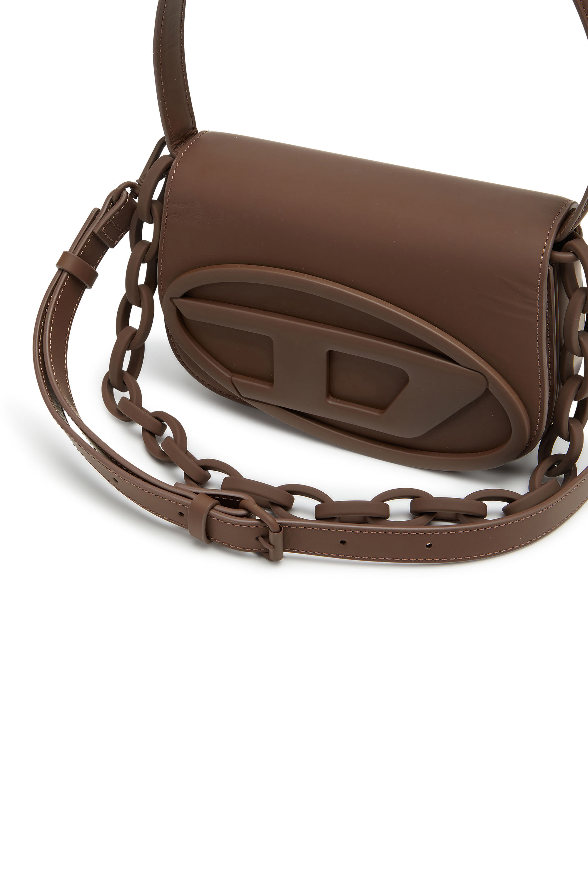 Diesel - 1DR, Woman's 1DR-Iconic shoulder bag in matte leather in Brown - 2