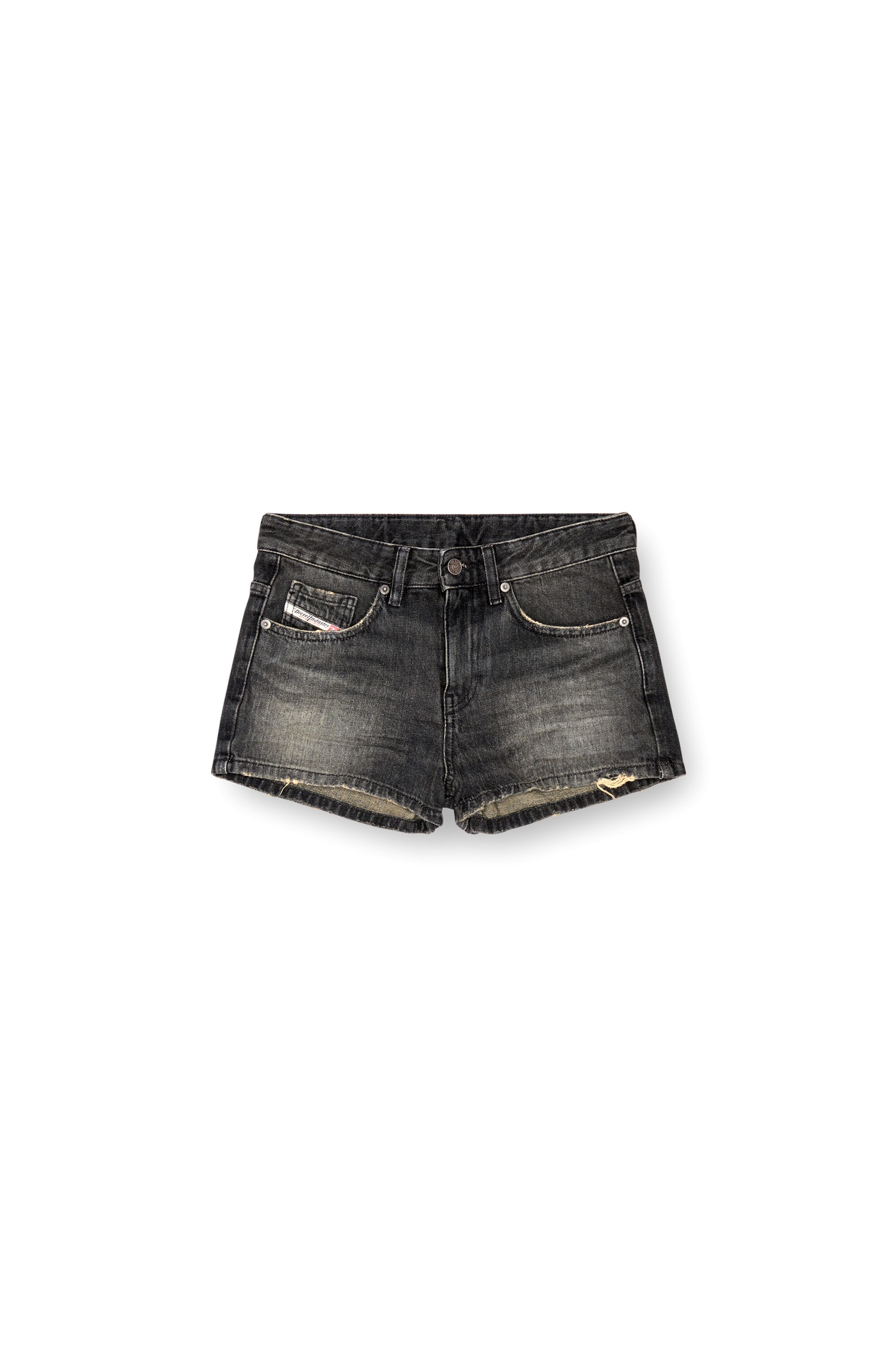 Diesel - DE-YUBA, Woman's Denim shorts in Black/Dark grey - 2