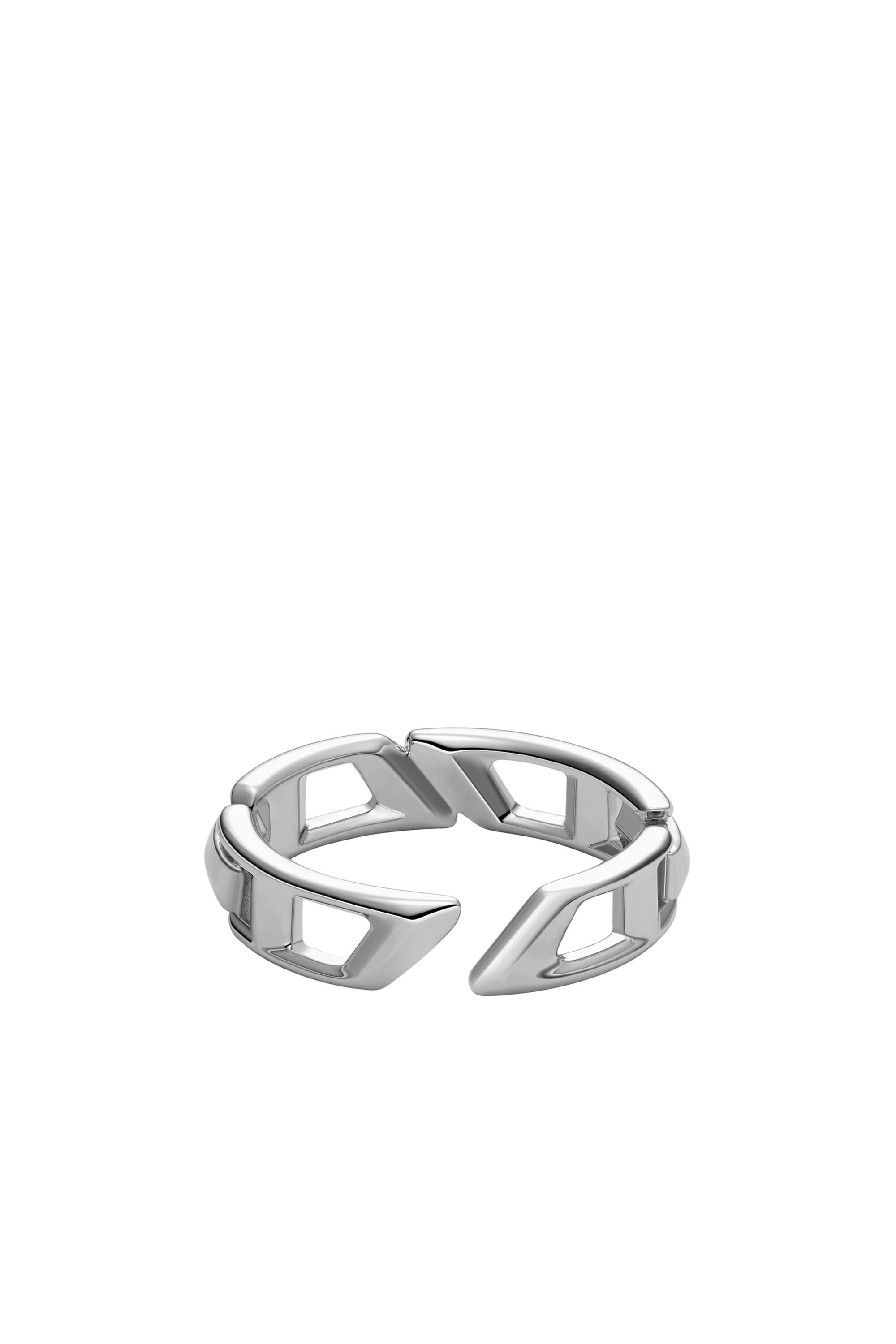 Diesel - DL1349040 JEWEL, Unisex's D Logo Sterling Silver Band Ring in Silver - 2